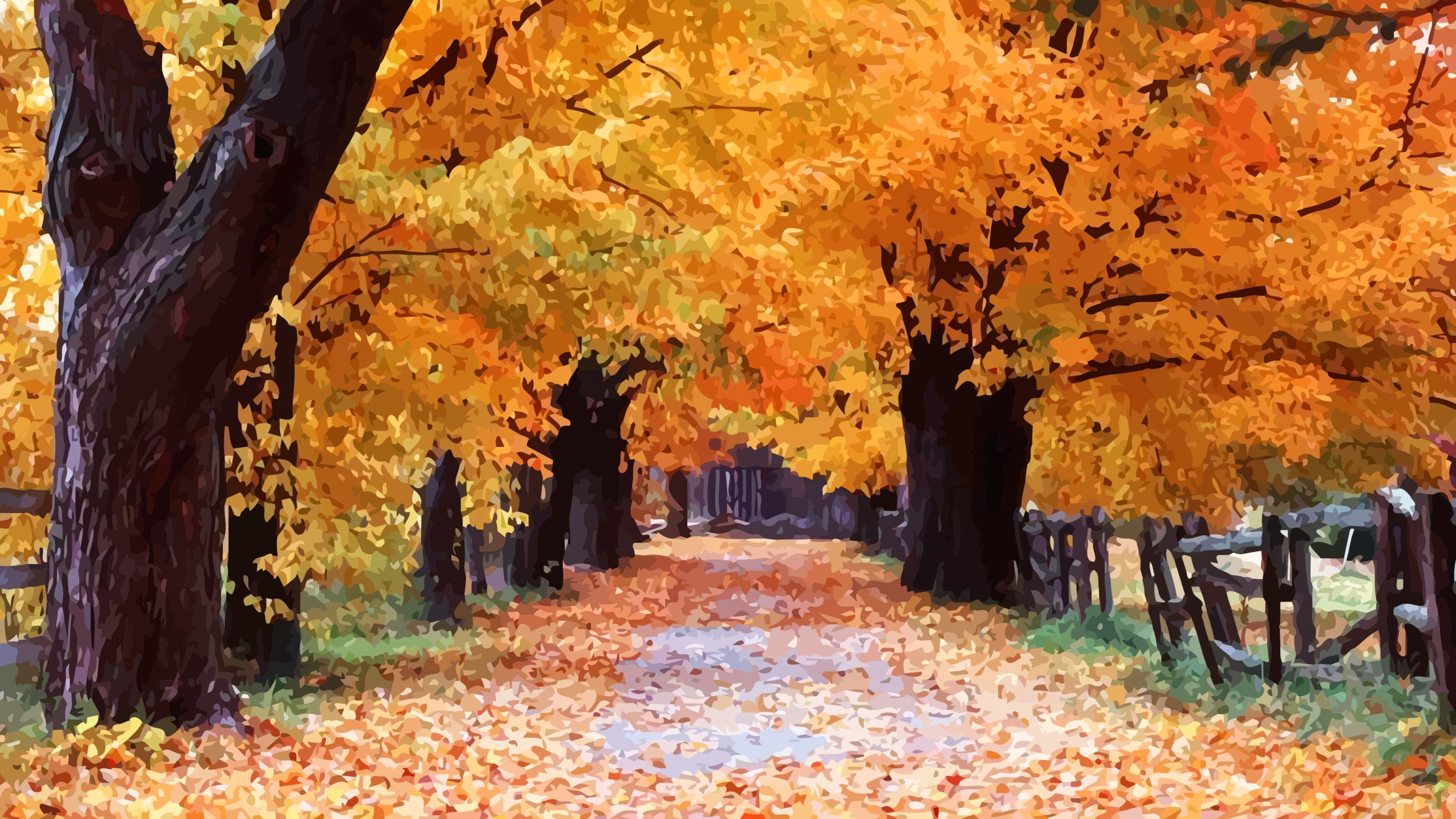Autumn XP Wallpaper (Vector Digitized) 3840x2160