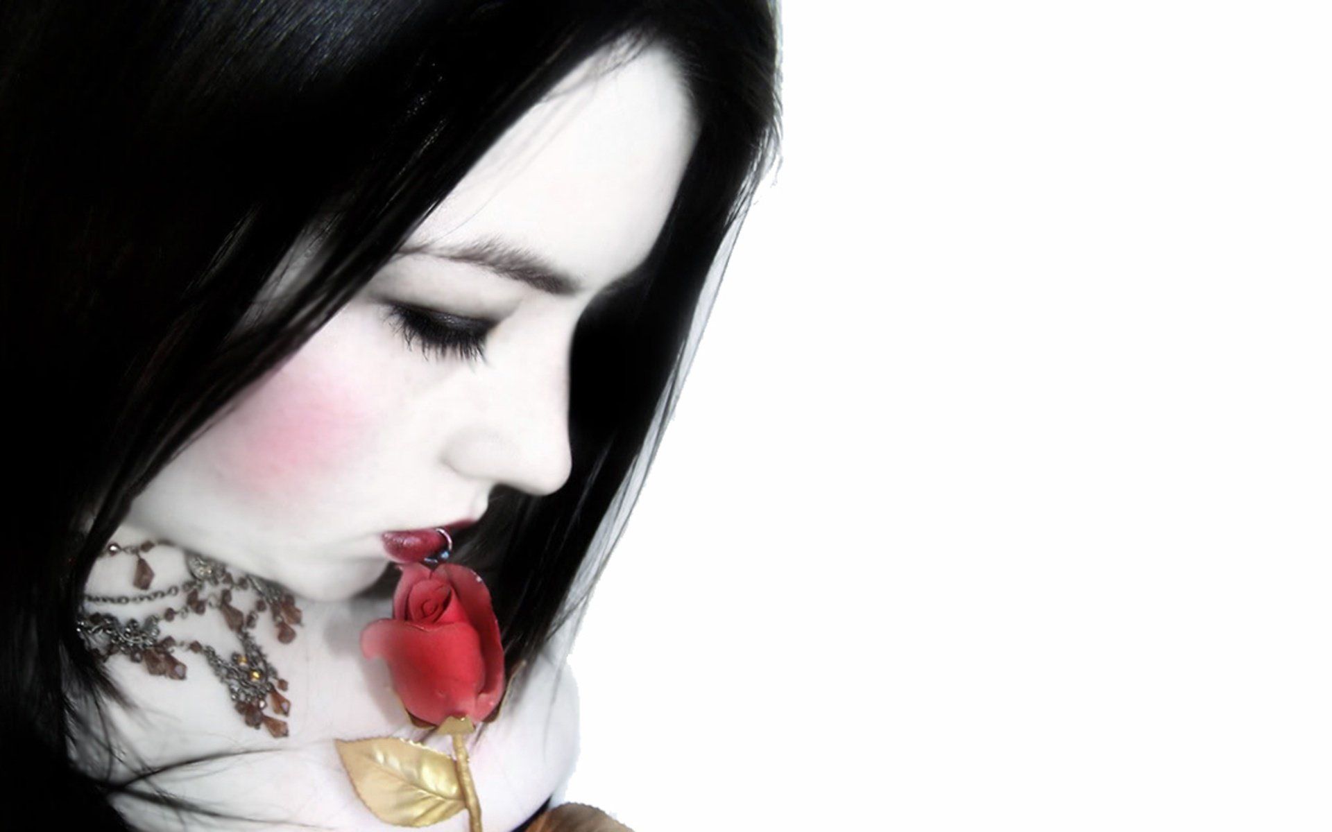 gothic, Girl, Rose Wallpapers HD / Desktop and Mobile Backgrounds.