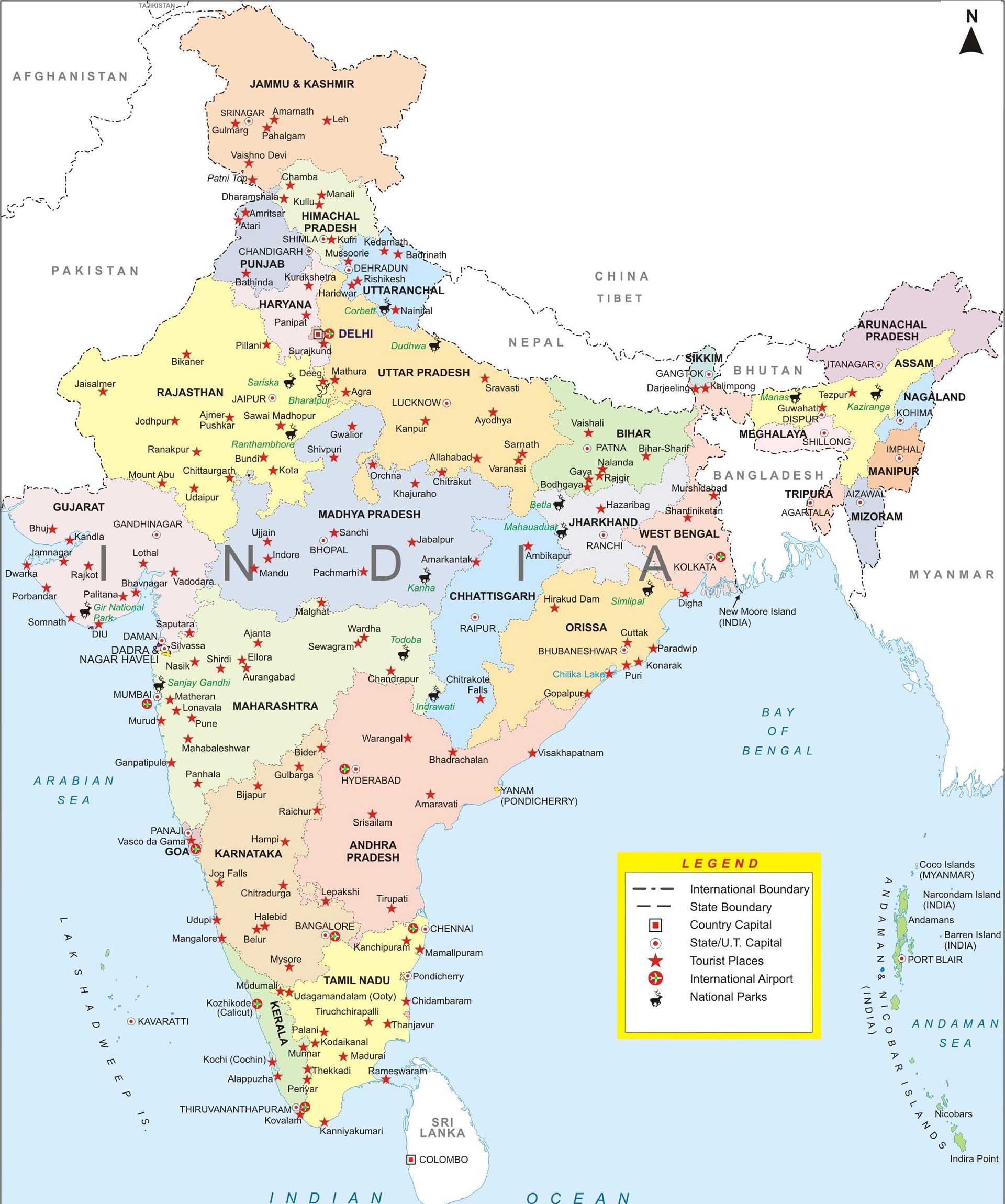 Luxury Indian Map In HD