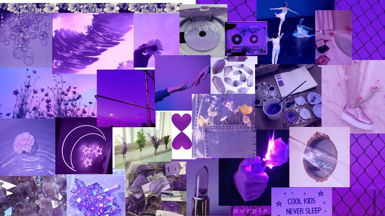Purple Laptop Collage Wallpapers - Wallpaper Cave