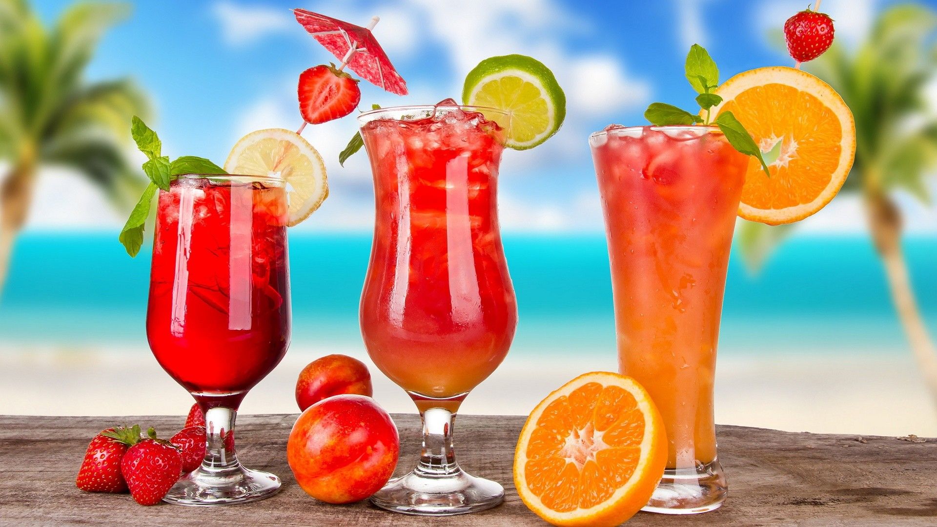 nature, orange, summer, peach, cocktail, straws, beverages, drinks