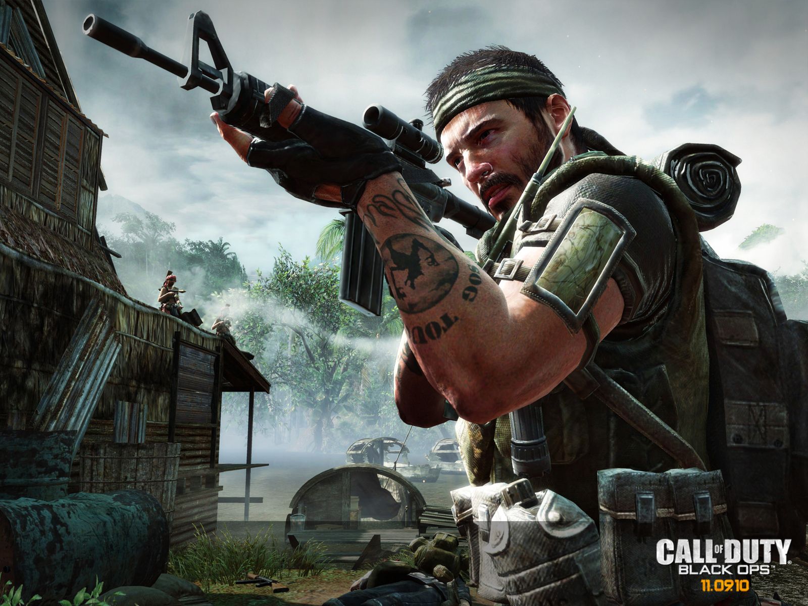 Alex Mason Taking Aim Of Duty Black Ops Wallpaper