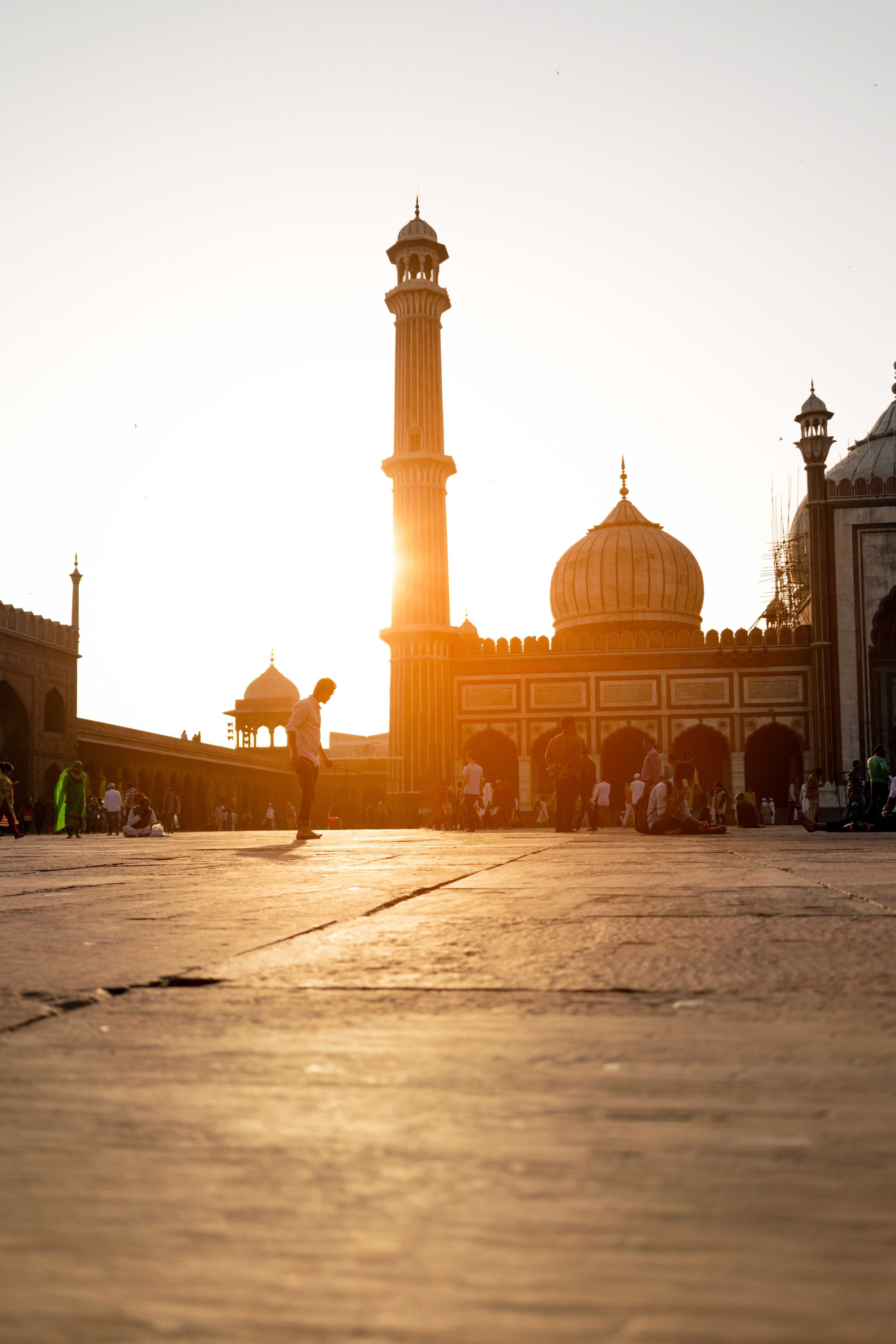 view of mosque at sunset · Free