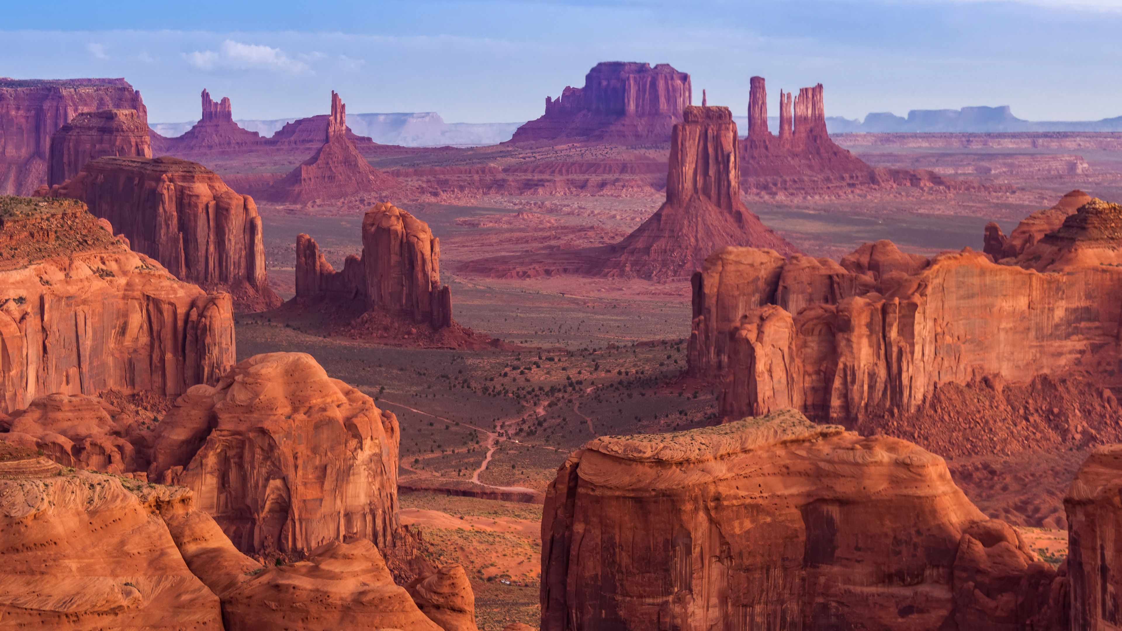 Wallpaper Monument Valley, Sandstone Buttes, Utah, 4K, World