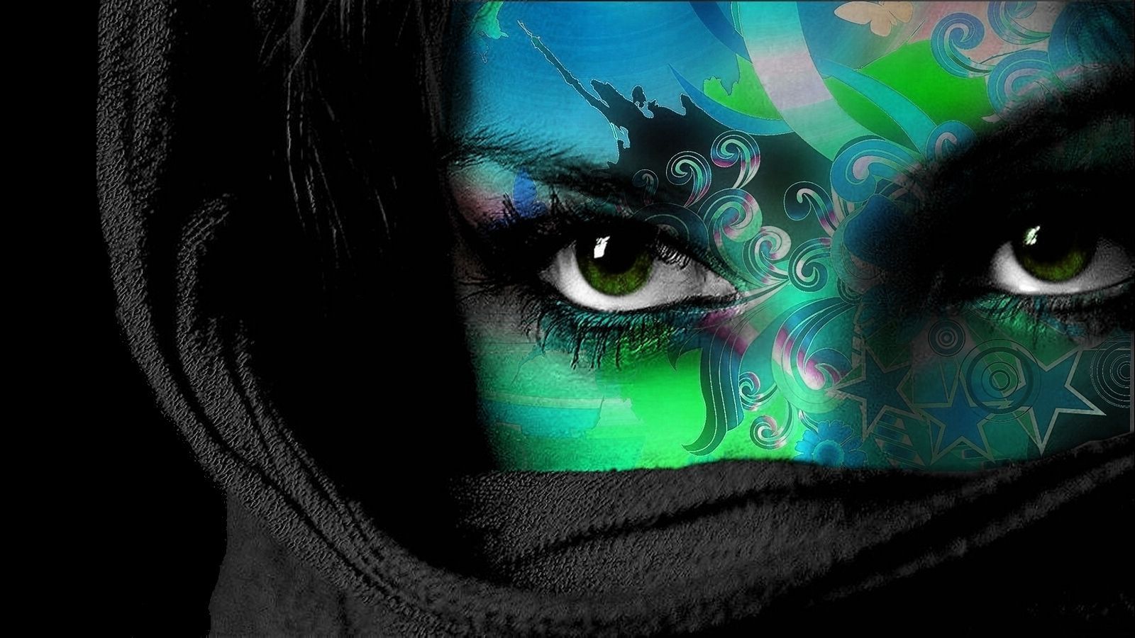 gorgeous surreal or fantasy women faces. Fantasy women, Abstract art wallpaper, Colorful background