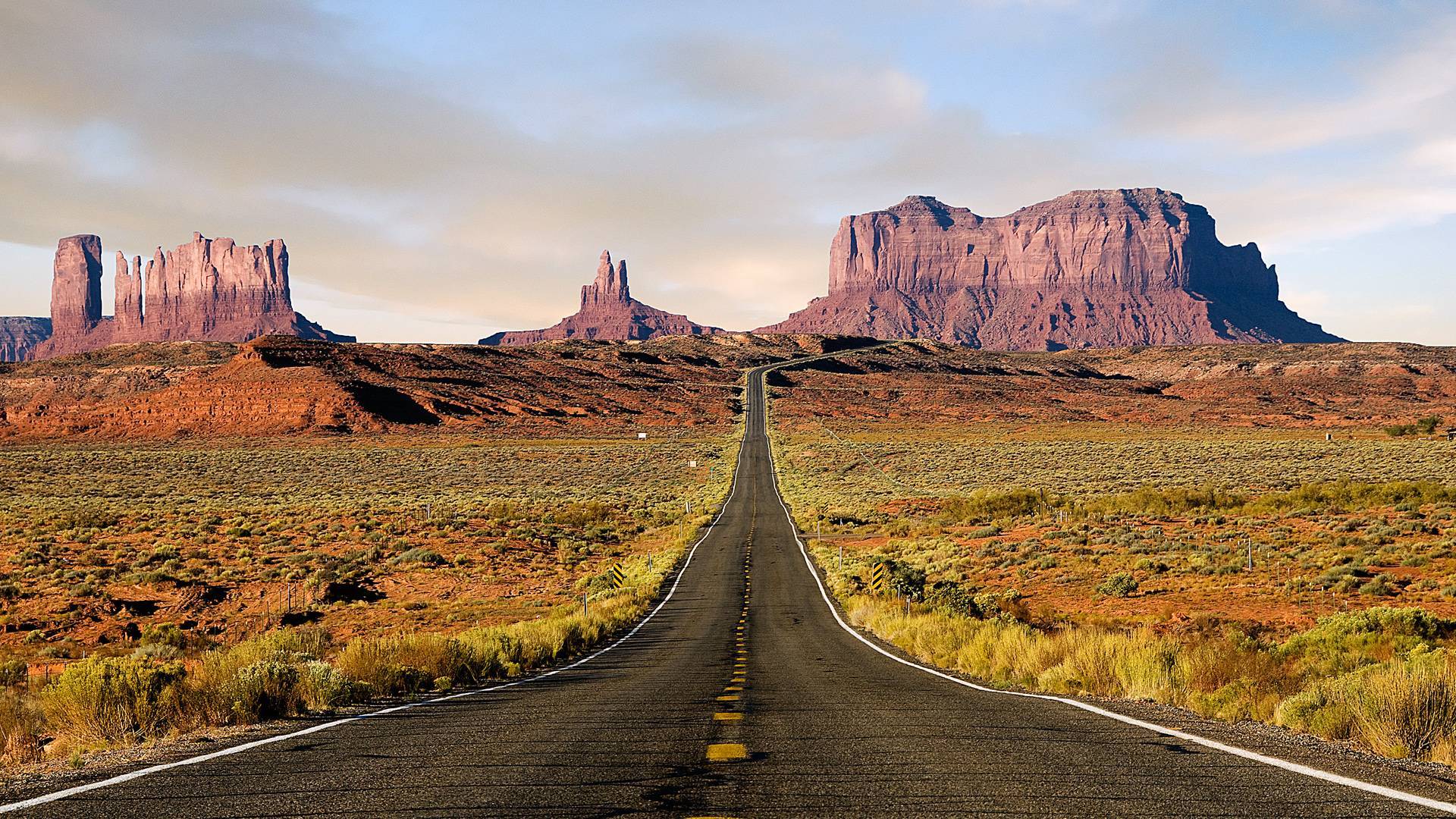 Route US 163 To Monument Valley, Utah, USA [1920x1080]