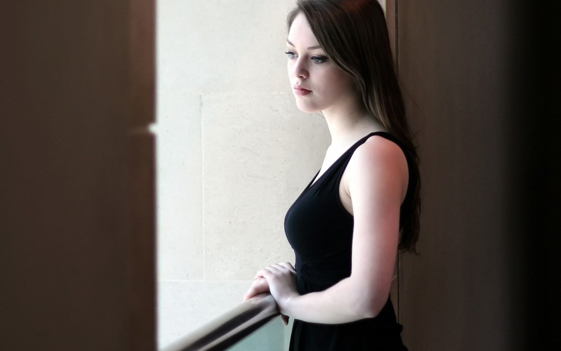 #women, #Imogen Dyer, #black dress wallpaper. Mocah.org