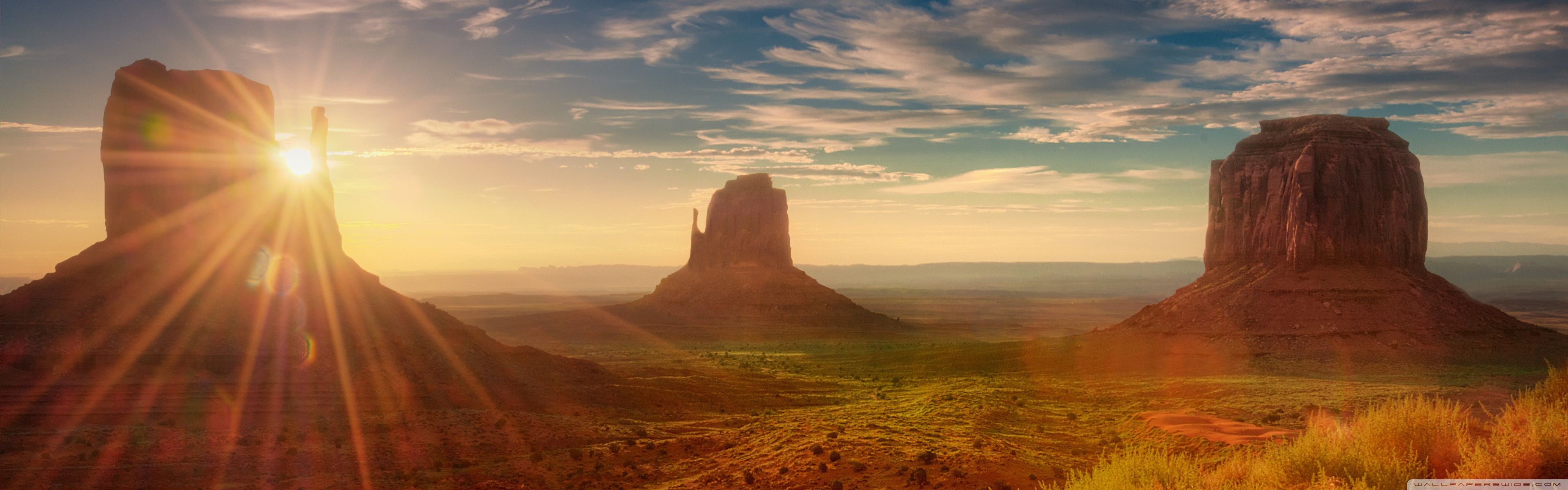 Sunshine Utah Monument Valley Ultra HD Desktop Background