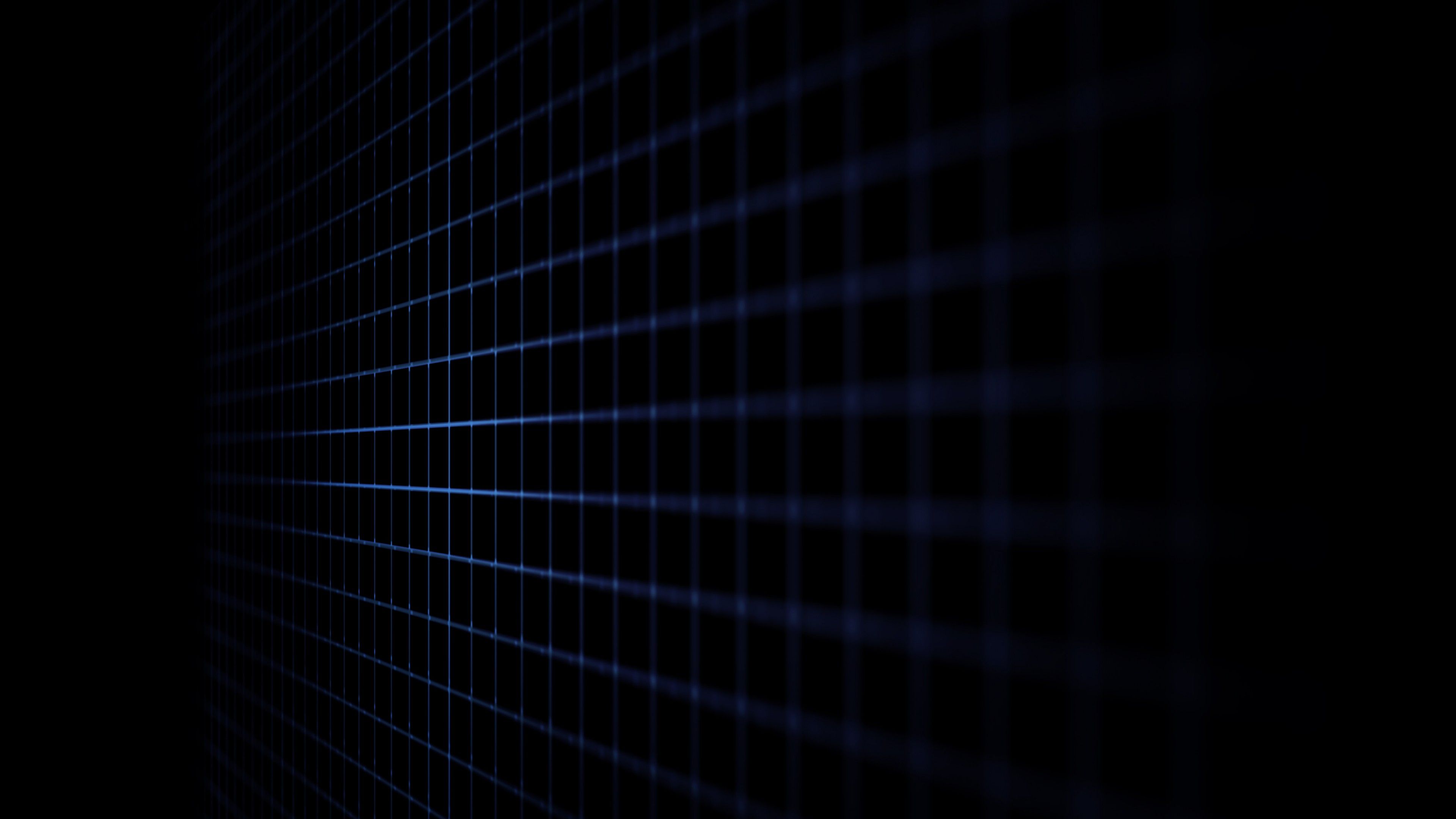 Wallpaper Grid lines, Blue lines, Dark, 4K, Abstract,. Wallpaper for iPhone, Android, Mobile and Desktop