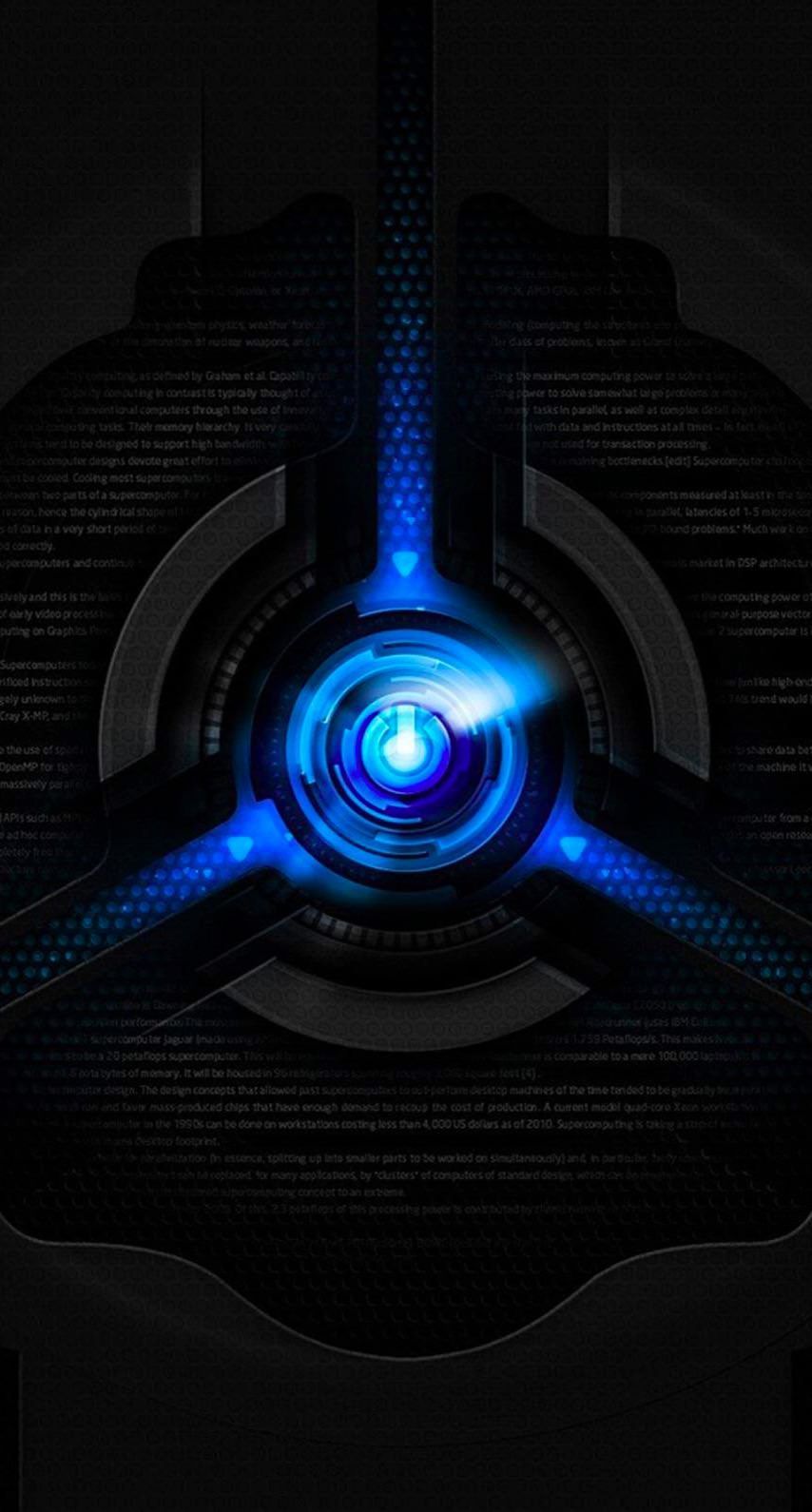 Cool Black Blue wallpaper.sc iPhone6s. Technology wallpaper, Best