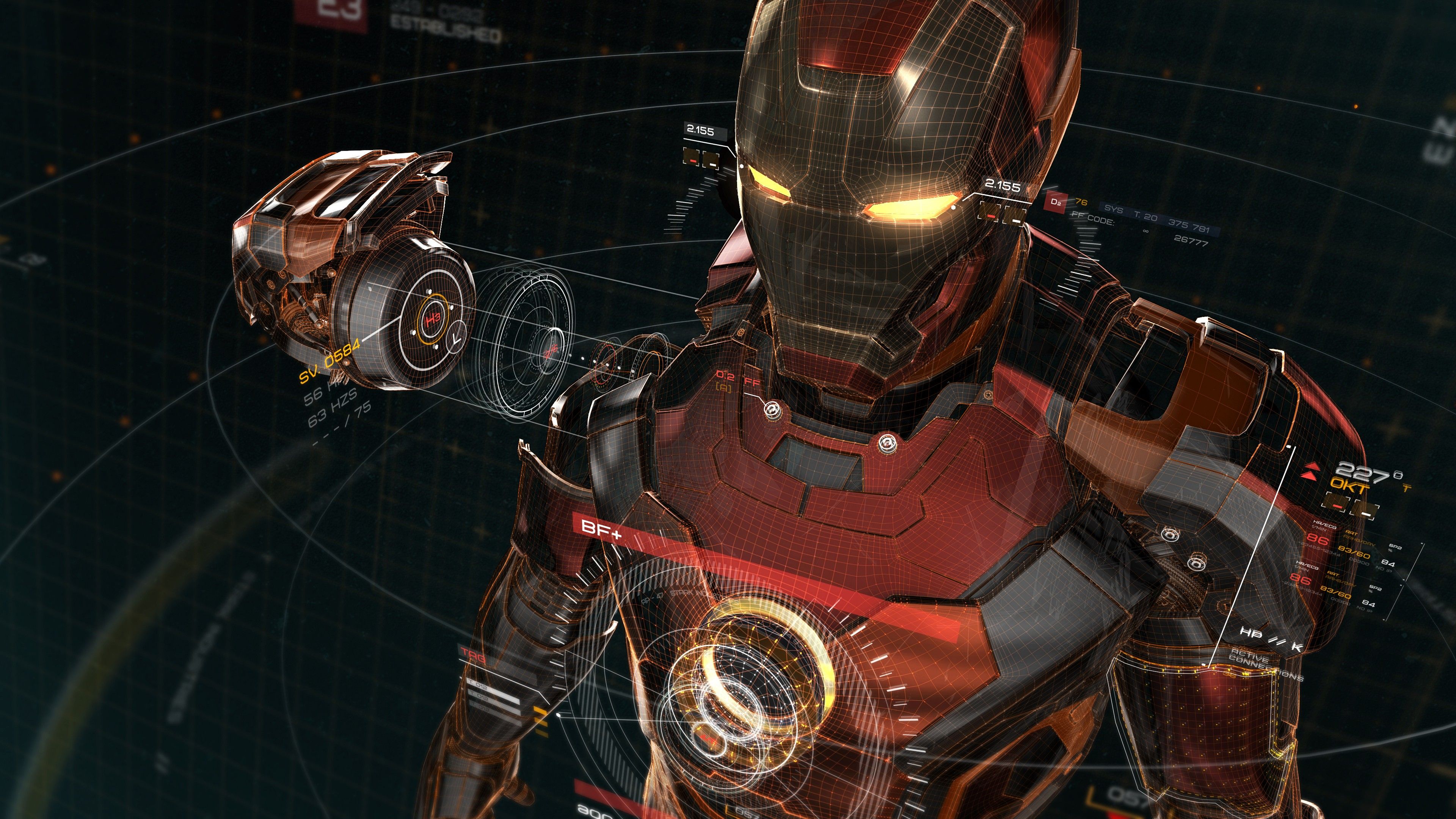 Iron 4K wallpaper for your desktop or mobile screen free and easy to download