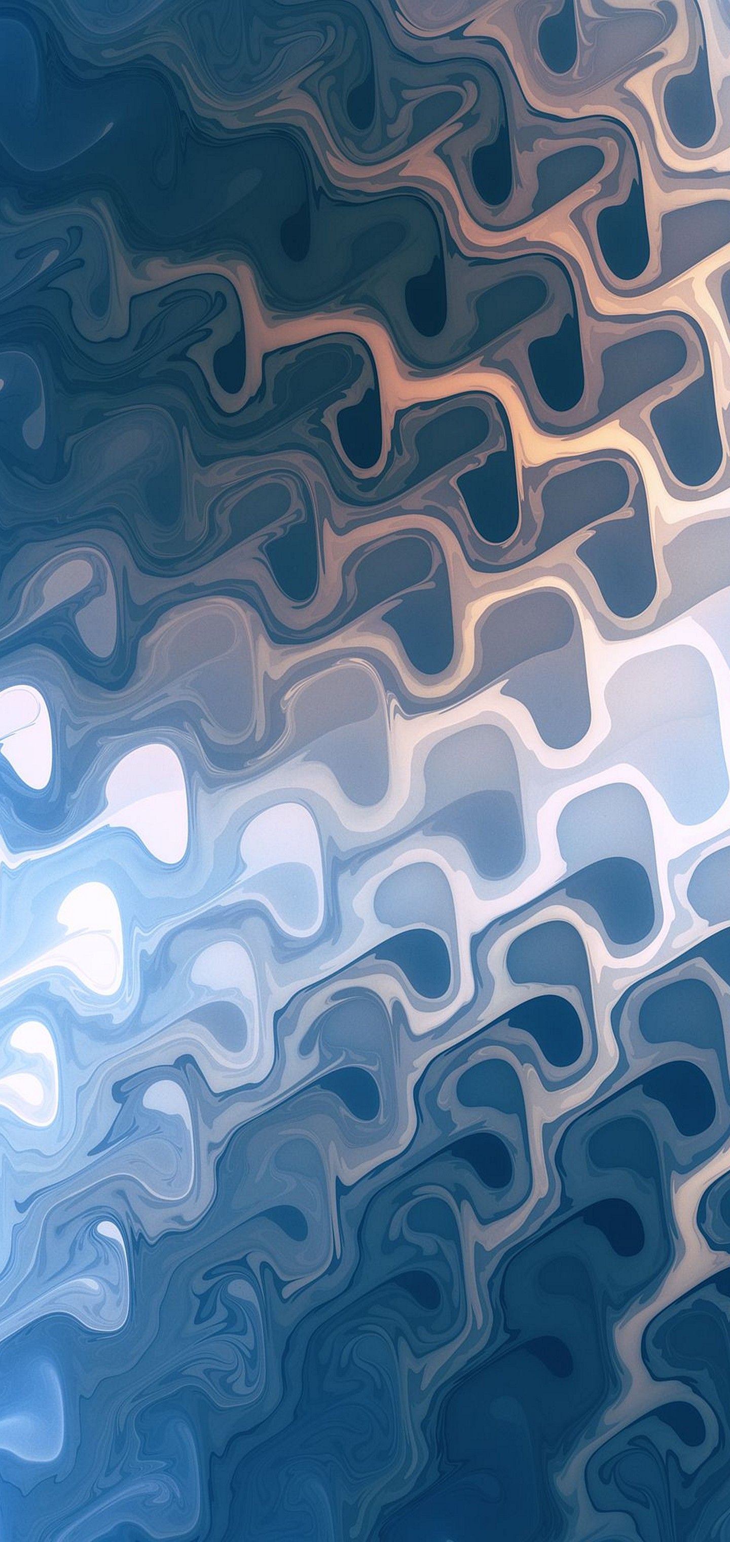 Painted Blue 3D Abstract Wallpaper A9 2020 Stock