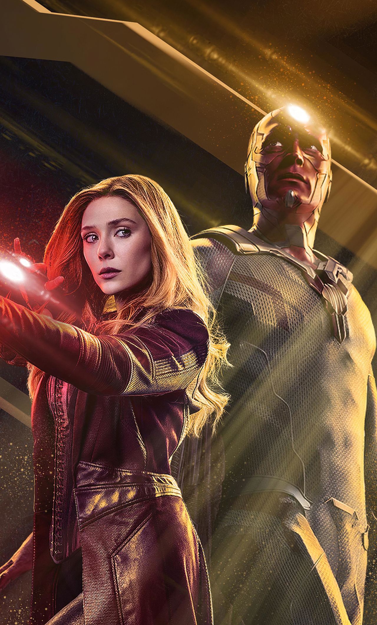 Scarlet Witch And Vision Wandavision 4k iPhone HD 4k