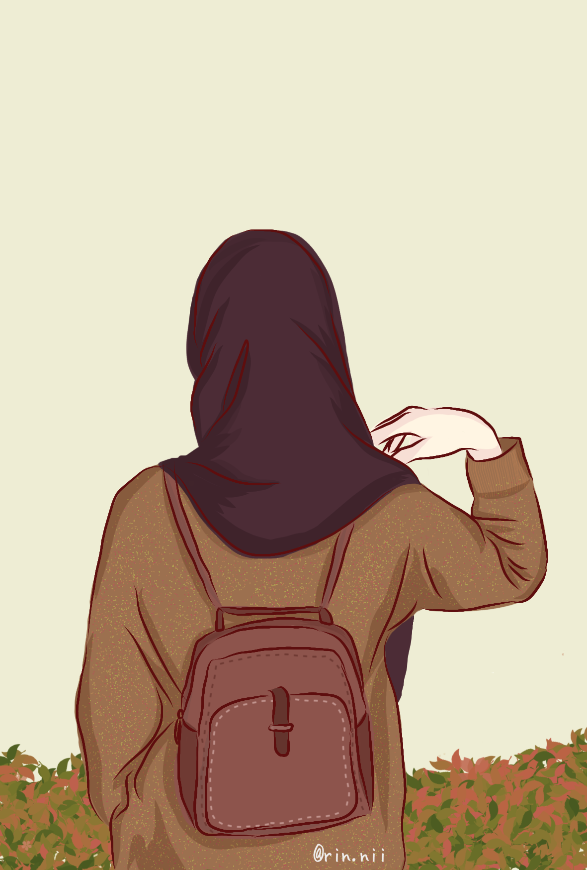 Hijab Girl Cartoon Wallpapers - Wallpaper Cave