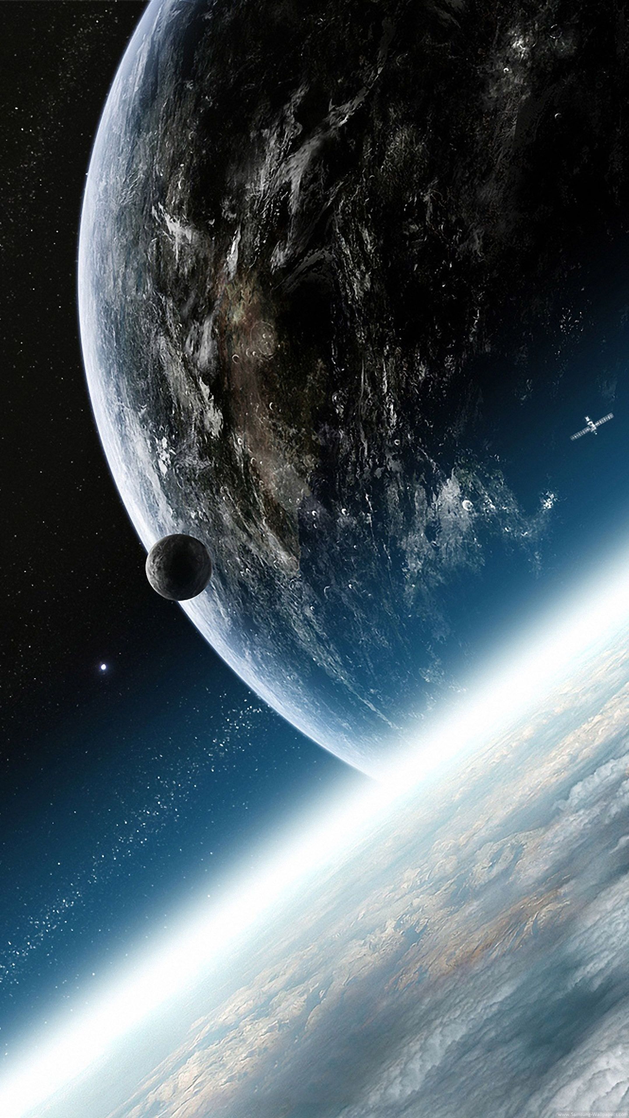 Ultra HD 4K Image for Mobile earth from space mobile phone wallpaper. Wallpaper space, Space iphone wallpaper, Planets wallpaper