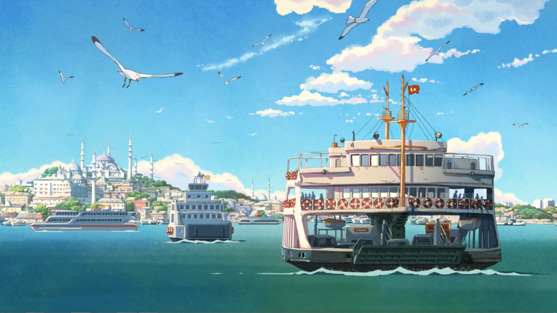 Free Anime Landscape Background