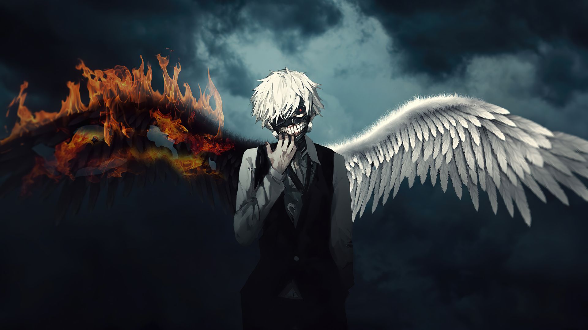 Tokyo Ghoul Kaneki Ken Wallpaper '1920x1080p' v2 by susull936 on