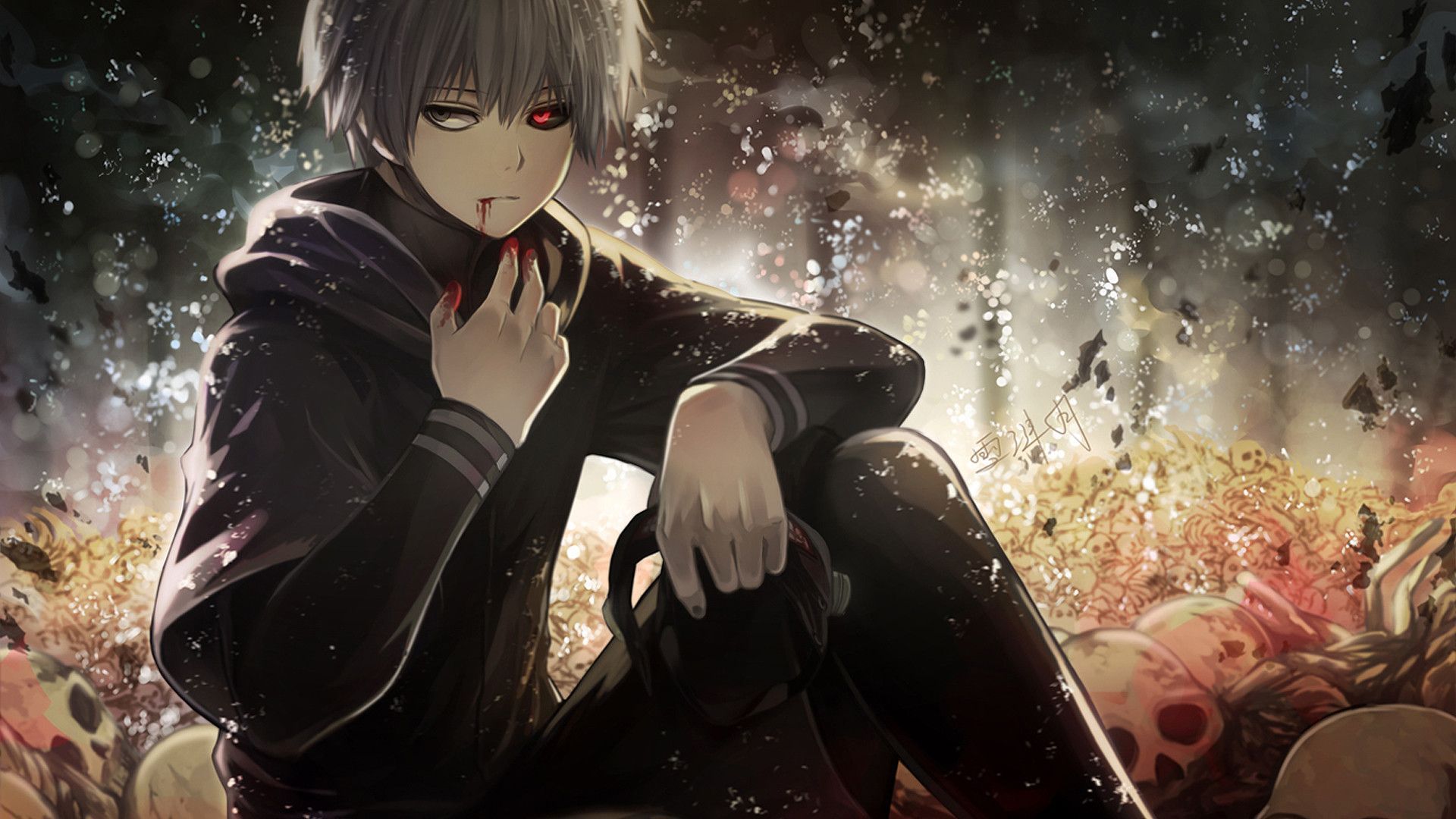 Tokyo Ghoul Kaneki Ken Wallpaper '1920x1080p' v2 by susull936 on