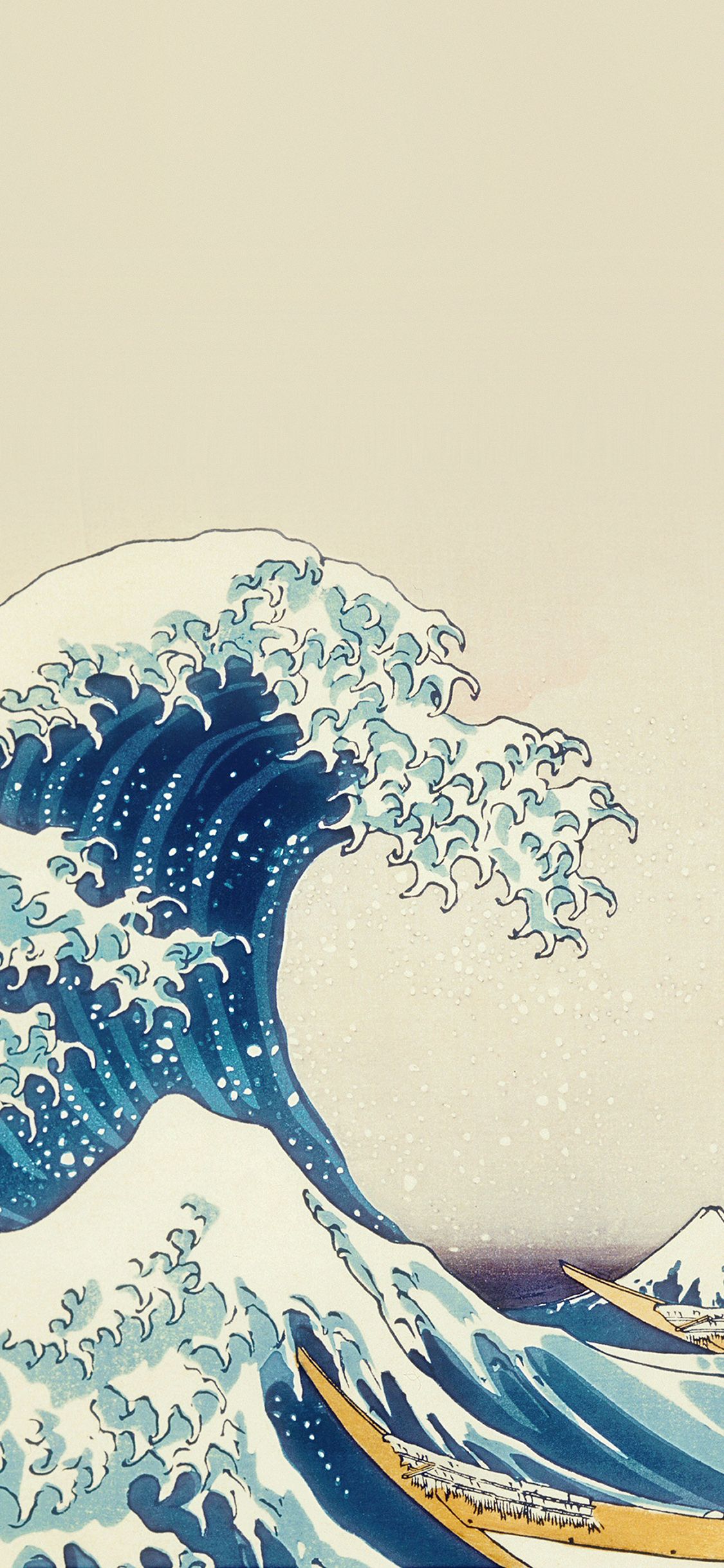 Wave Art Hokusai Japanese Paint Illust Classic