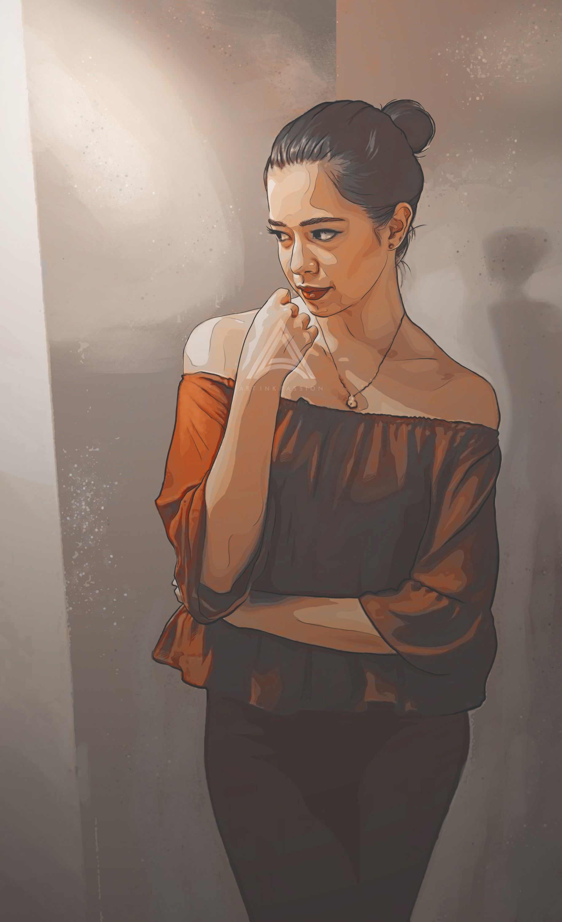 Sue #Ramirez. Digital painting portrait, Sue ramirez, Bad girl