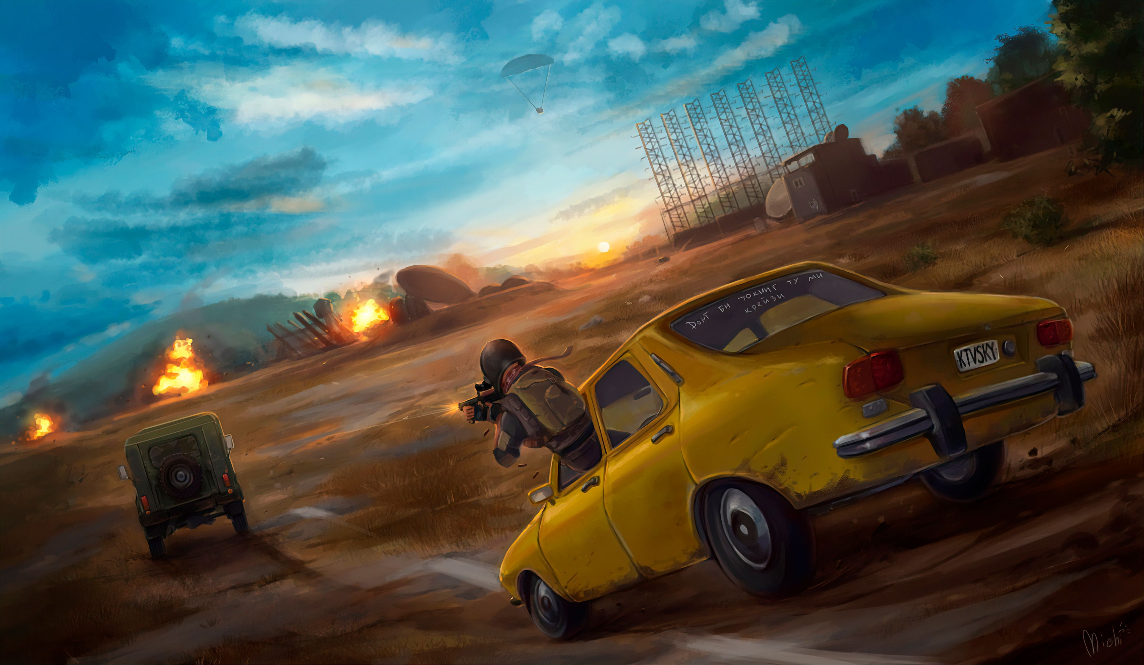 Pubg Car Fight 4k, HD Games, 4k Wallpaper, Image, Background