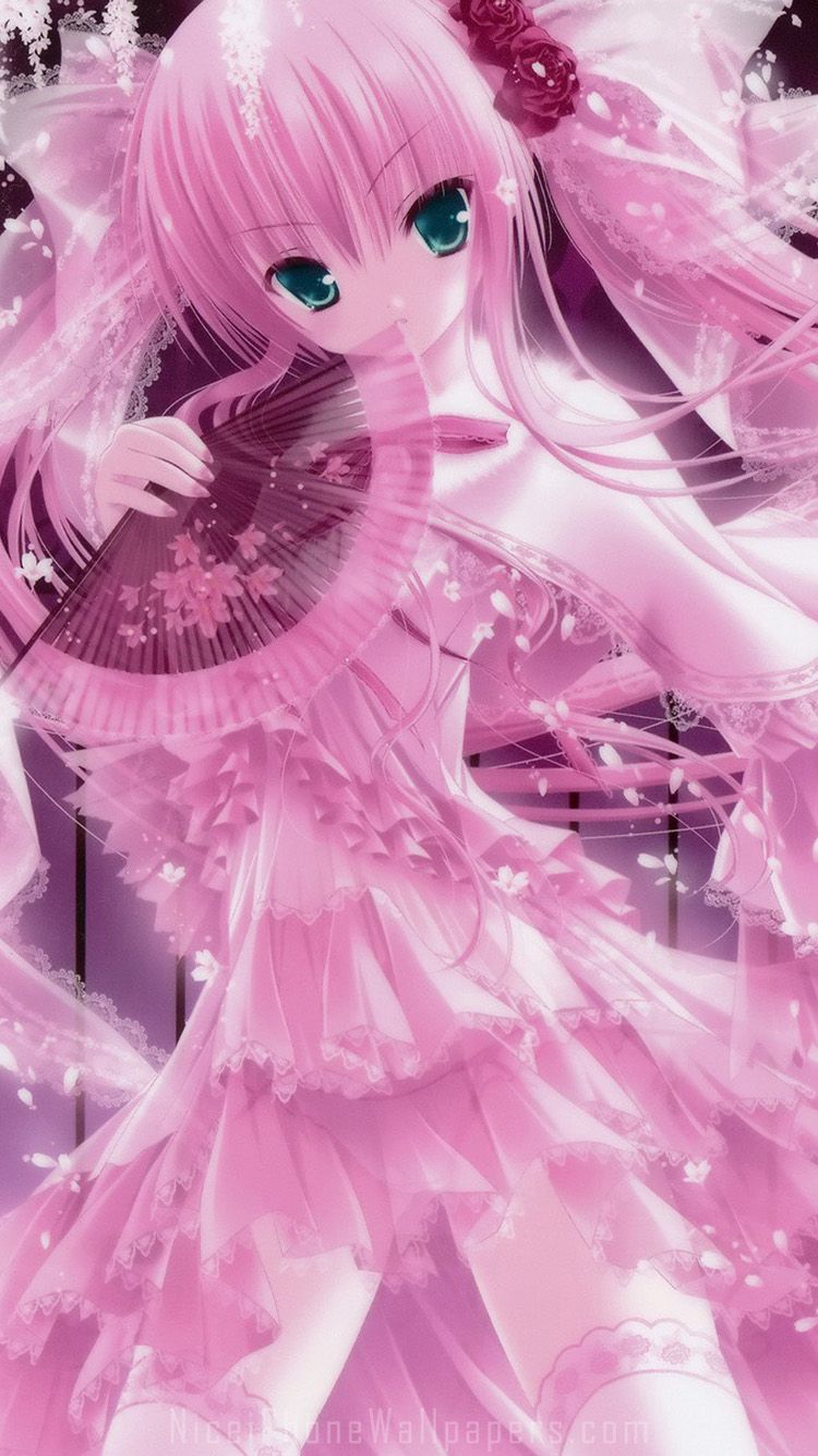 Pink Anime Wallpaper Free Pink Anime Background