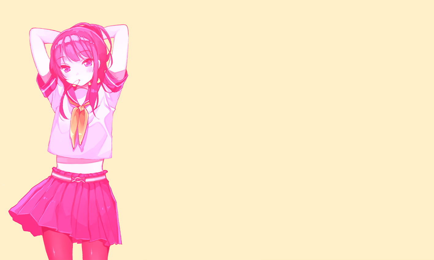 #pink, #anime, #school uniform, #anime girls, wallpaper
