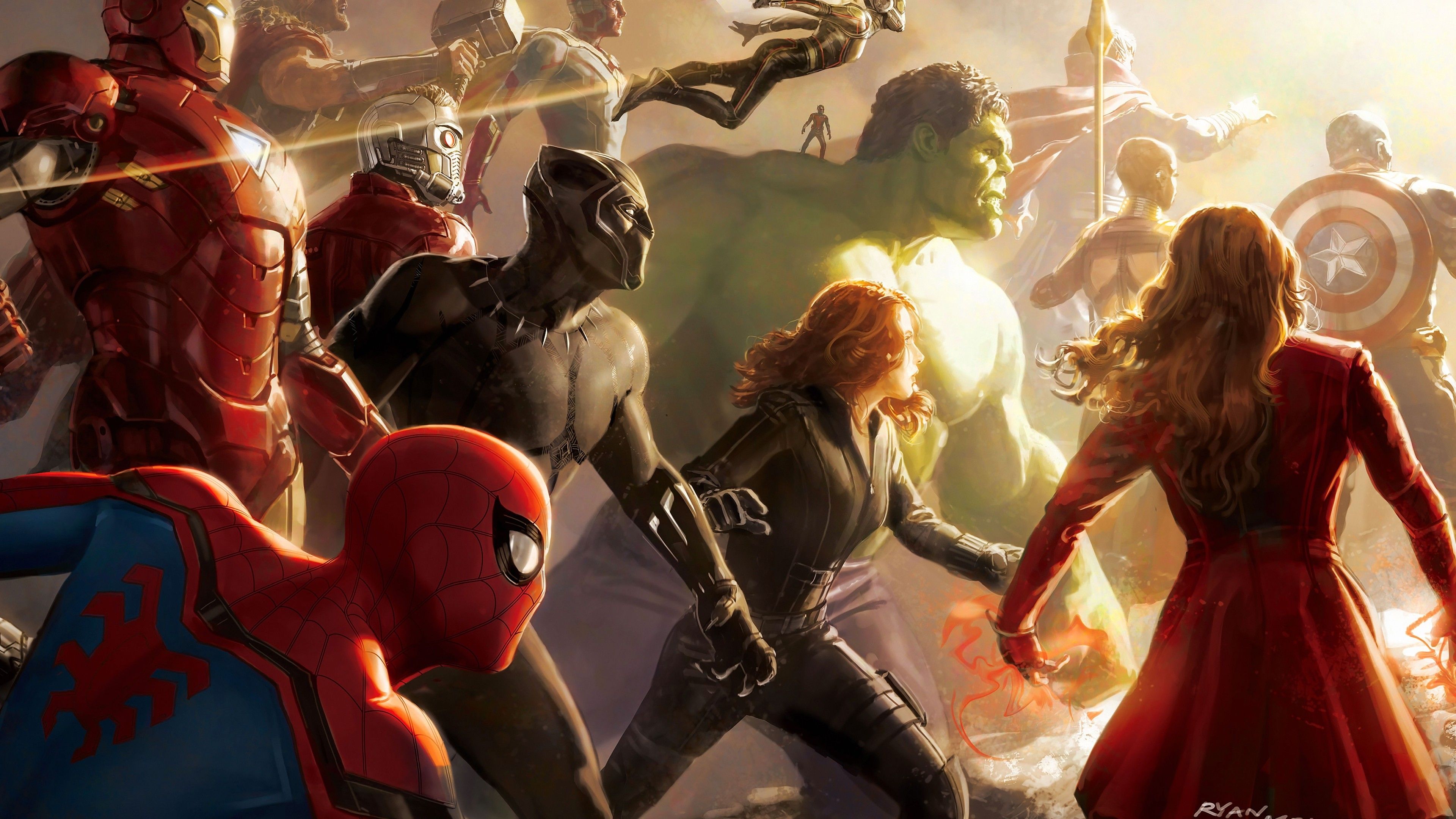 Download 3840x2160 Avengers: Infinity War, Digital Art Wallpaper