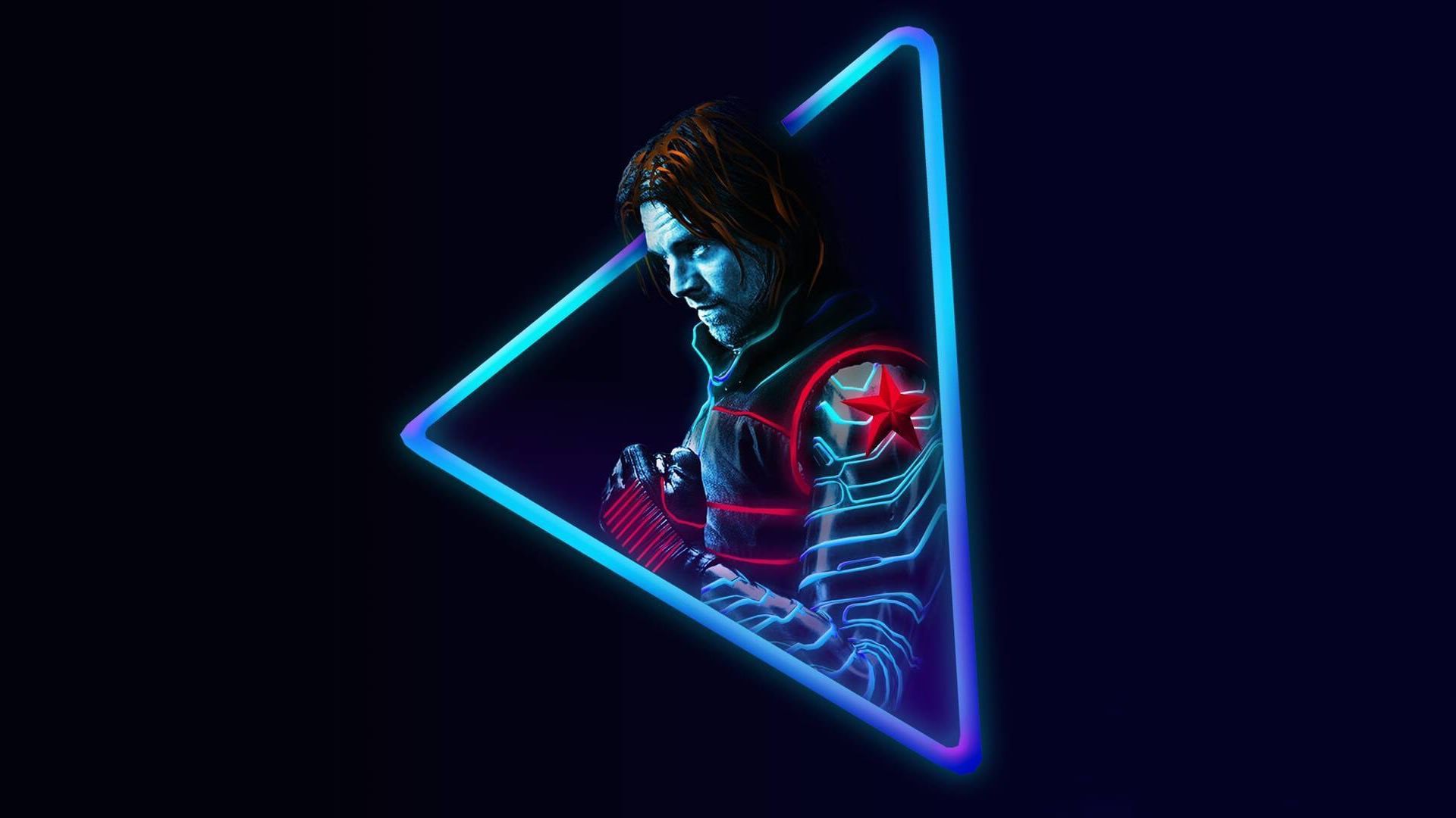 Neon Avengers Wallpaper