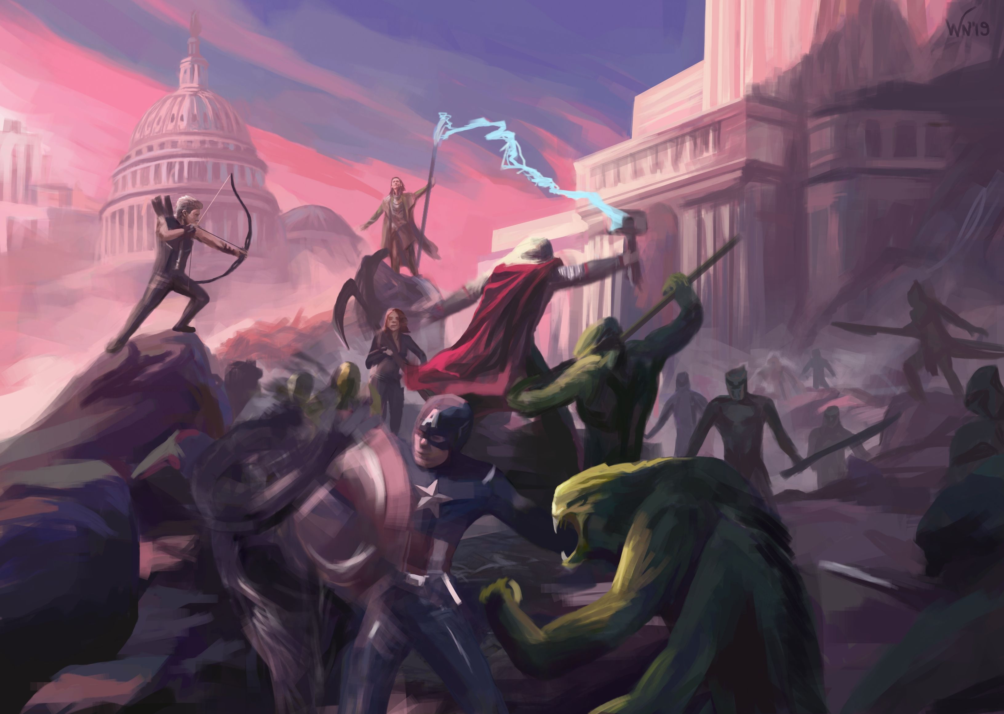 Avengers Loki Marvel Fan Art, HD Superheroes, 4k Wallpaper