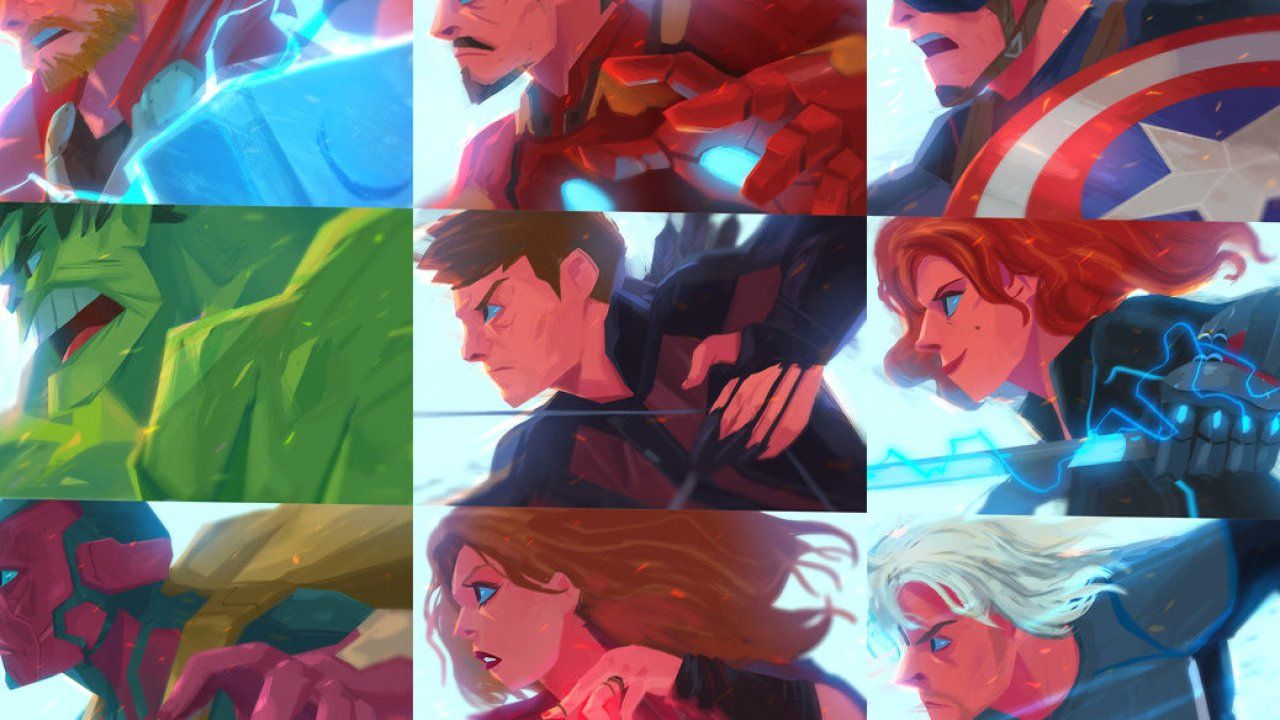 Avengers, Age, Of, Ultron, Members, Amazing, Colorful, Artworks