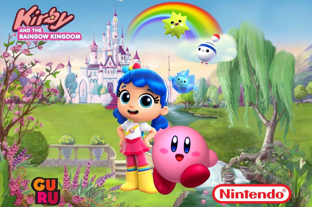 Kirby and The Rainbow Kingdom Custom Wallpaper