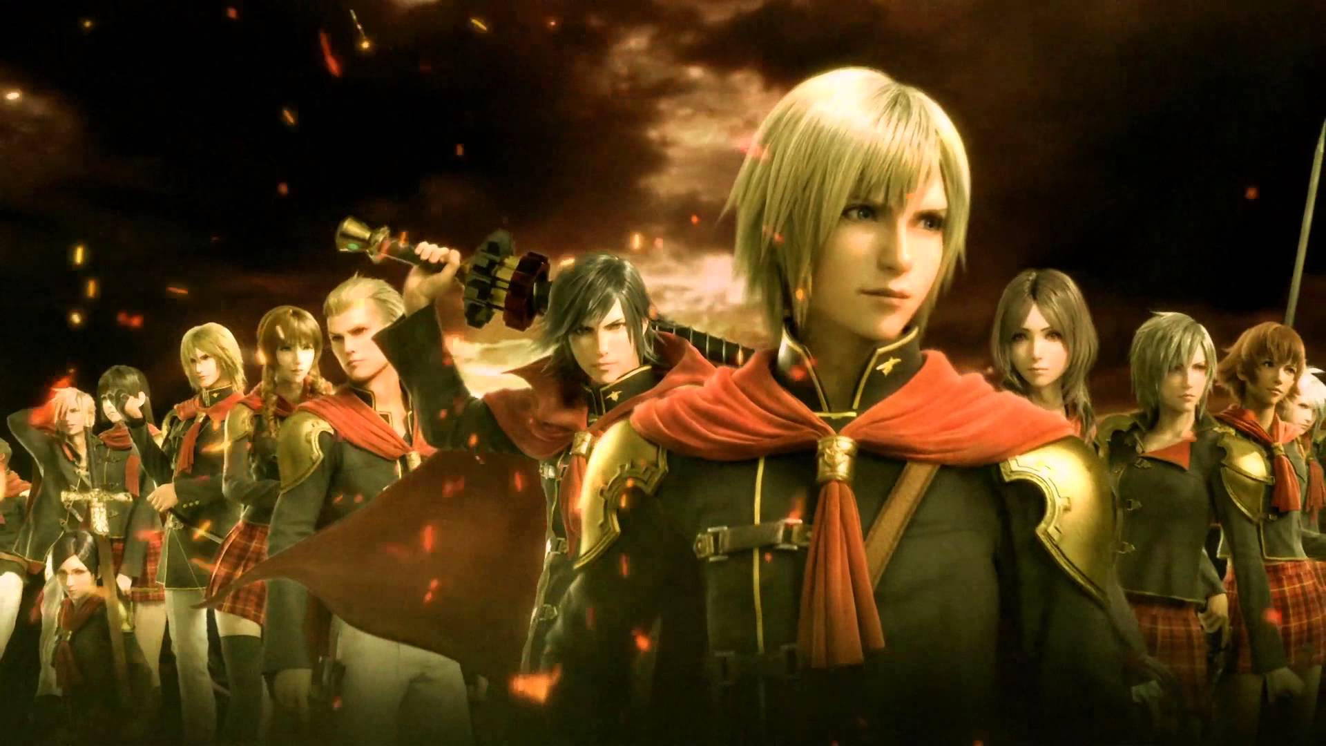 Final Fantasy Type 0 HD Cast Team Zero Members Lineup Wallpaper