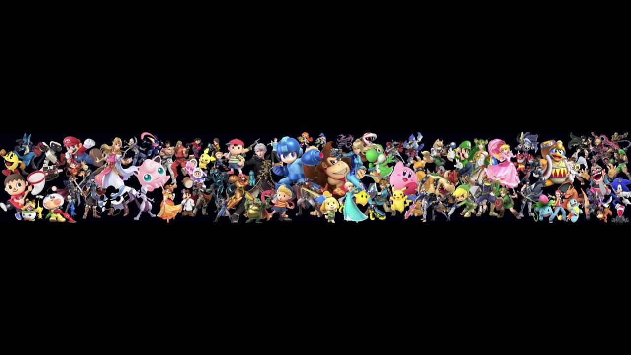 Super Smash Bros Ultimate. All Fighters Desktop Wallpaper