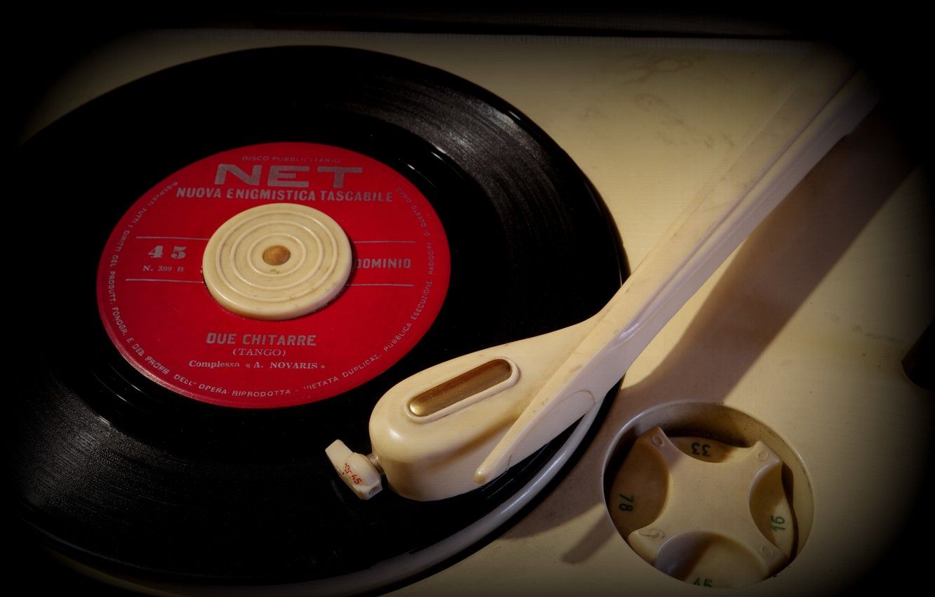 Wallpaper vinyl, record, record player image for desktop, section