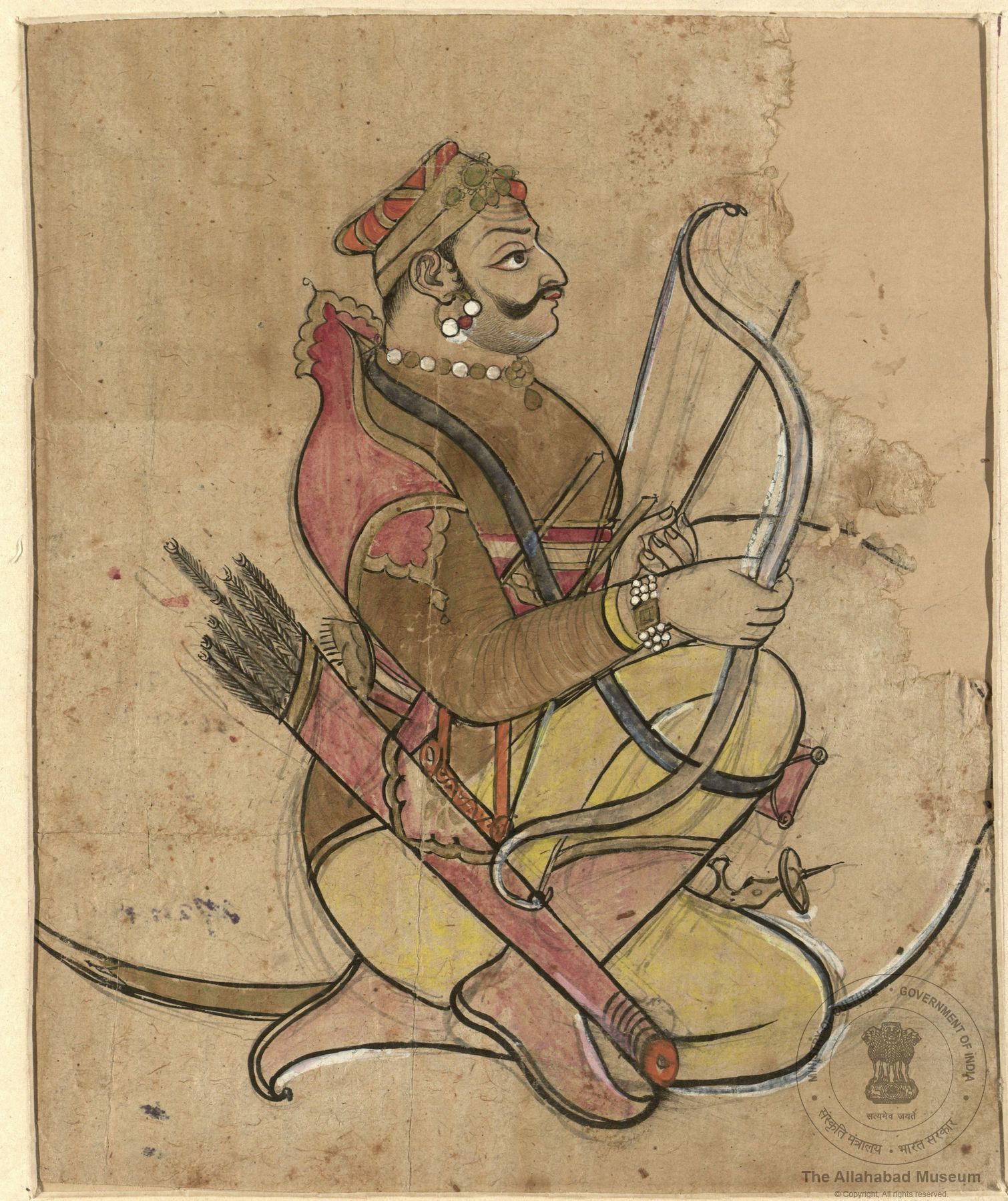 Prithviraj Chauhan. Mughal paintings, Historical artwork, Epic art