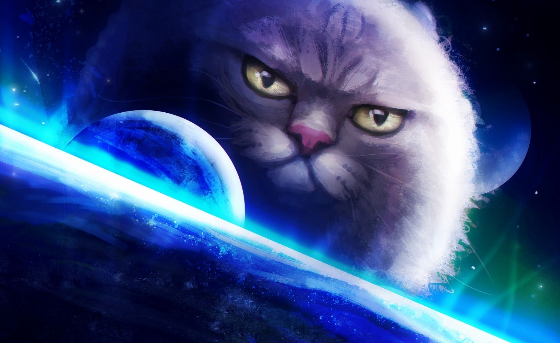 Cat Art Wallpaper Beautiful Fantasy Art Cat Artwork Wallpaper HD Desktop and Mobile Background This Year of The Hudson