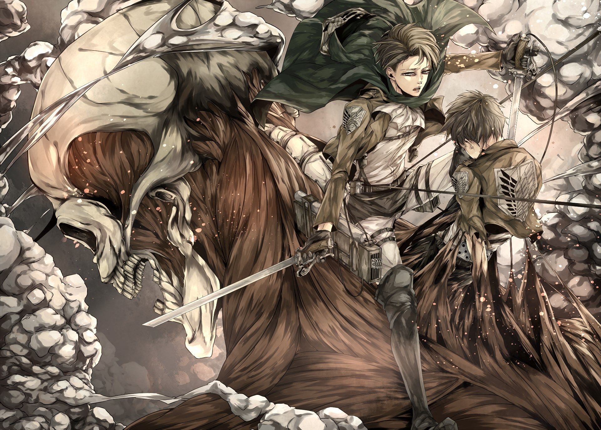 computer wallpaper for attack on titan. Attack on titan eren