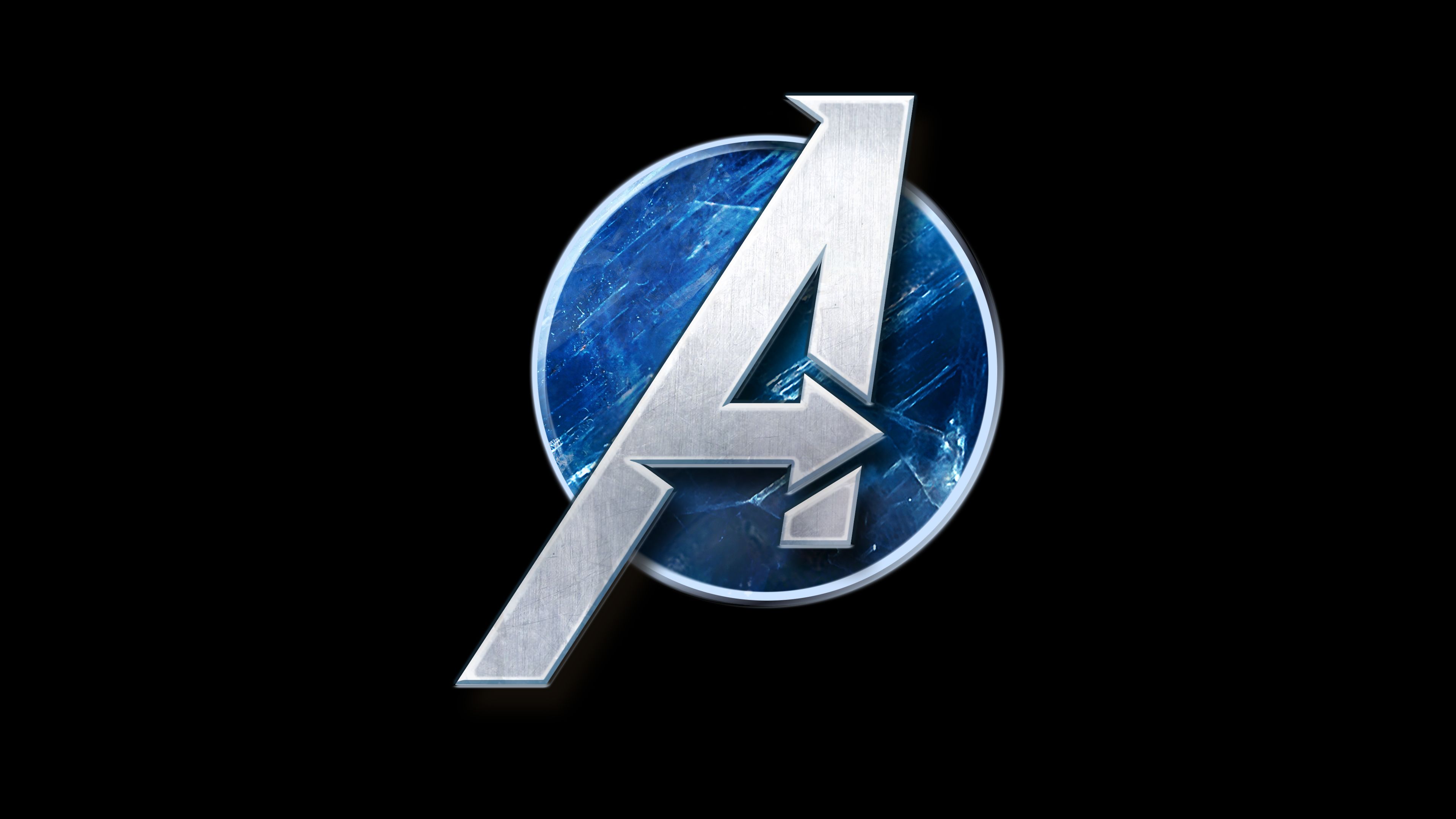 Marvels Avengers Game Logo Wallpaper, HD Games 4K Wallpaper