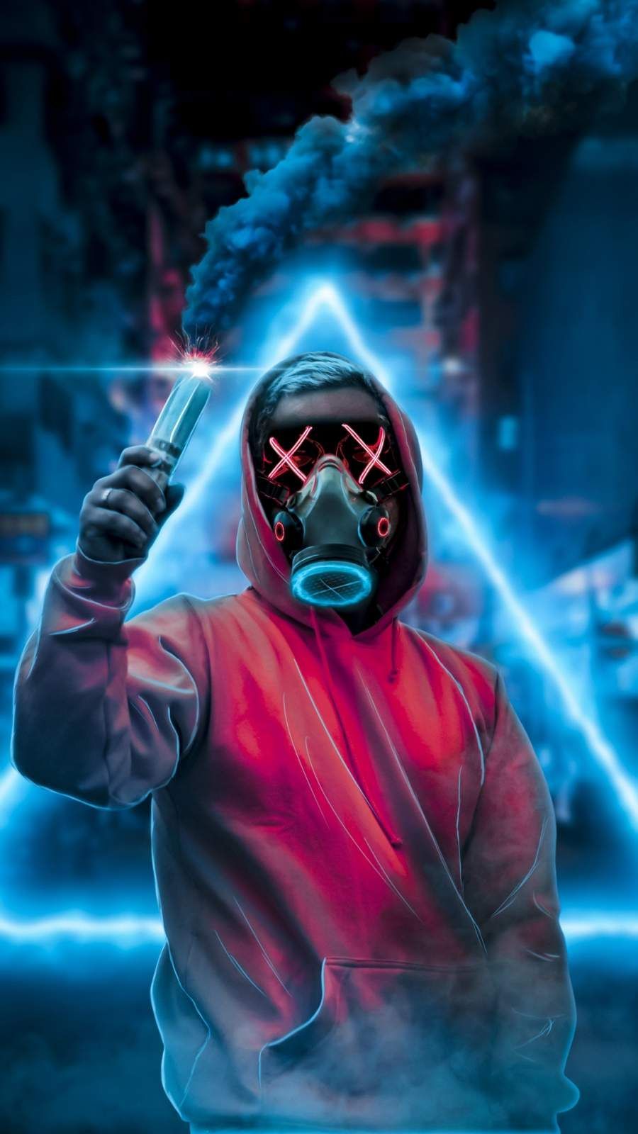 Face Mask Smoke Bomb iPhone Wallpaper. Cool wallpaper for phones