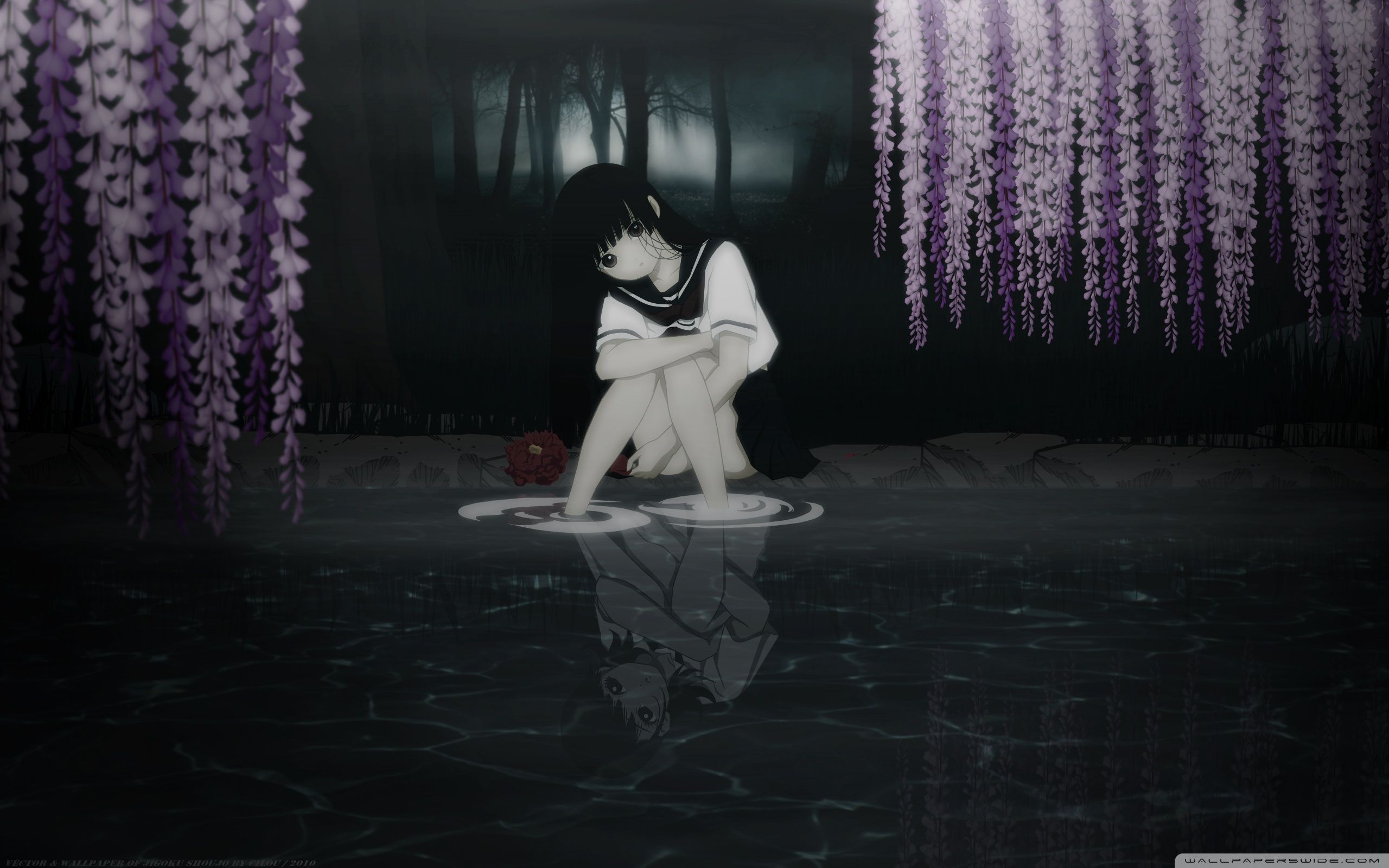 Download Jigoku Shoujo Art UltraHD Wallpaper