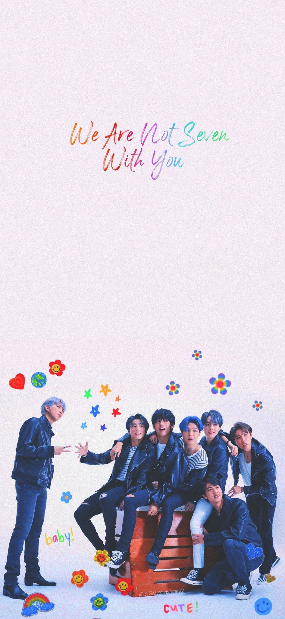 Bts We Are Not Seven With You Wallpapers Wallpaper Cave