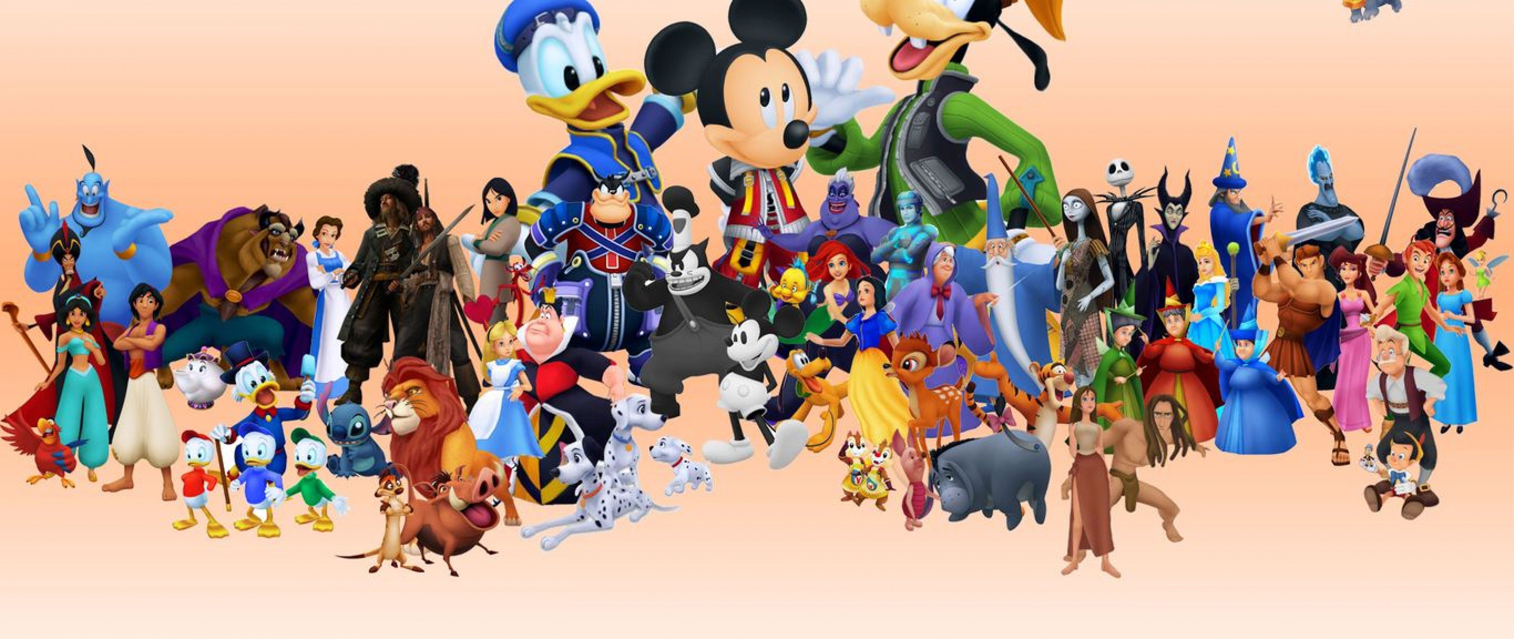 Disney World Characters HD Wallpaper for Desktop and Mobiles 4K Ultra HD Wide TV