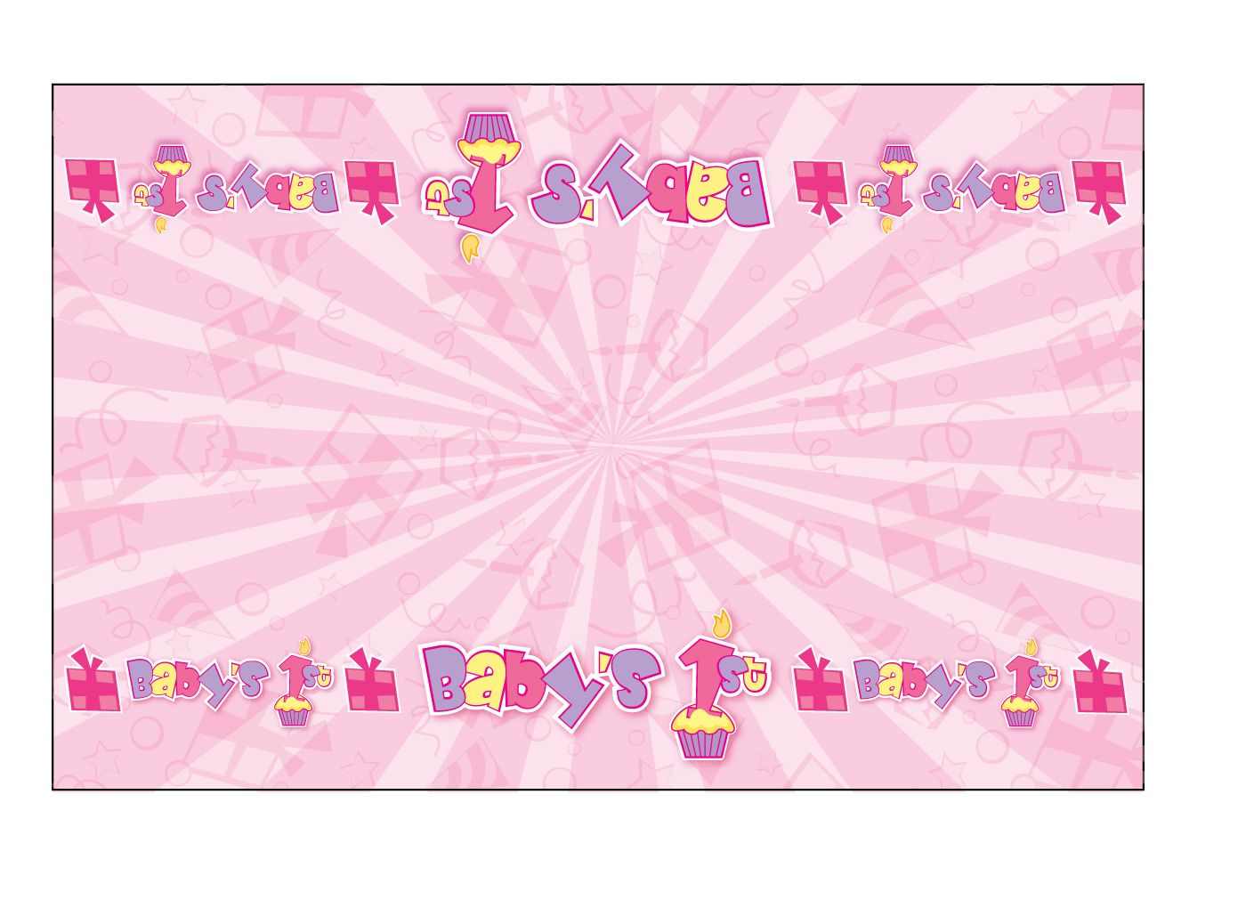 1st Birthday Background Background for Free