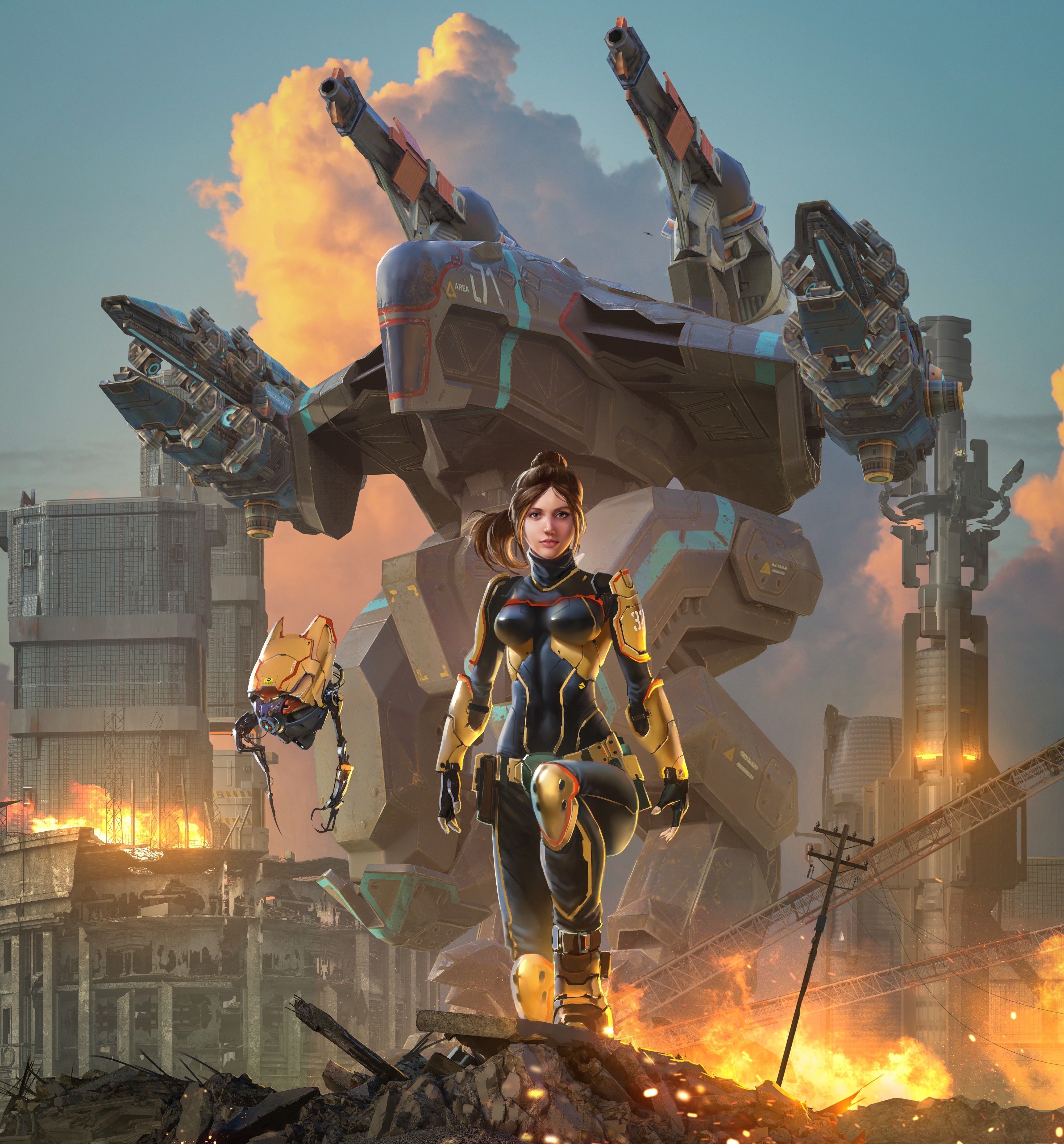War Robot. Robot wallpaper, Mech, Science fiction art