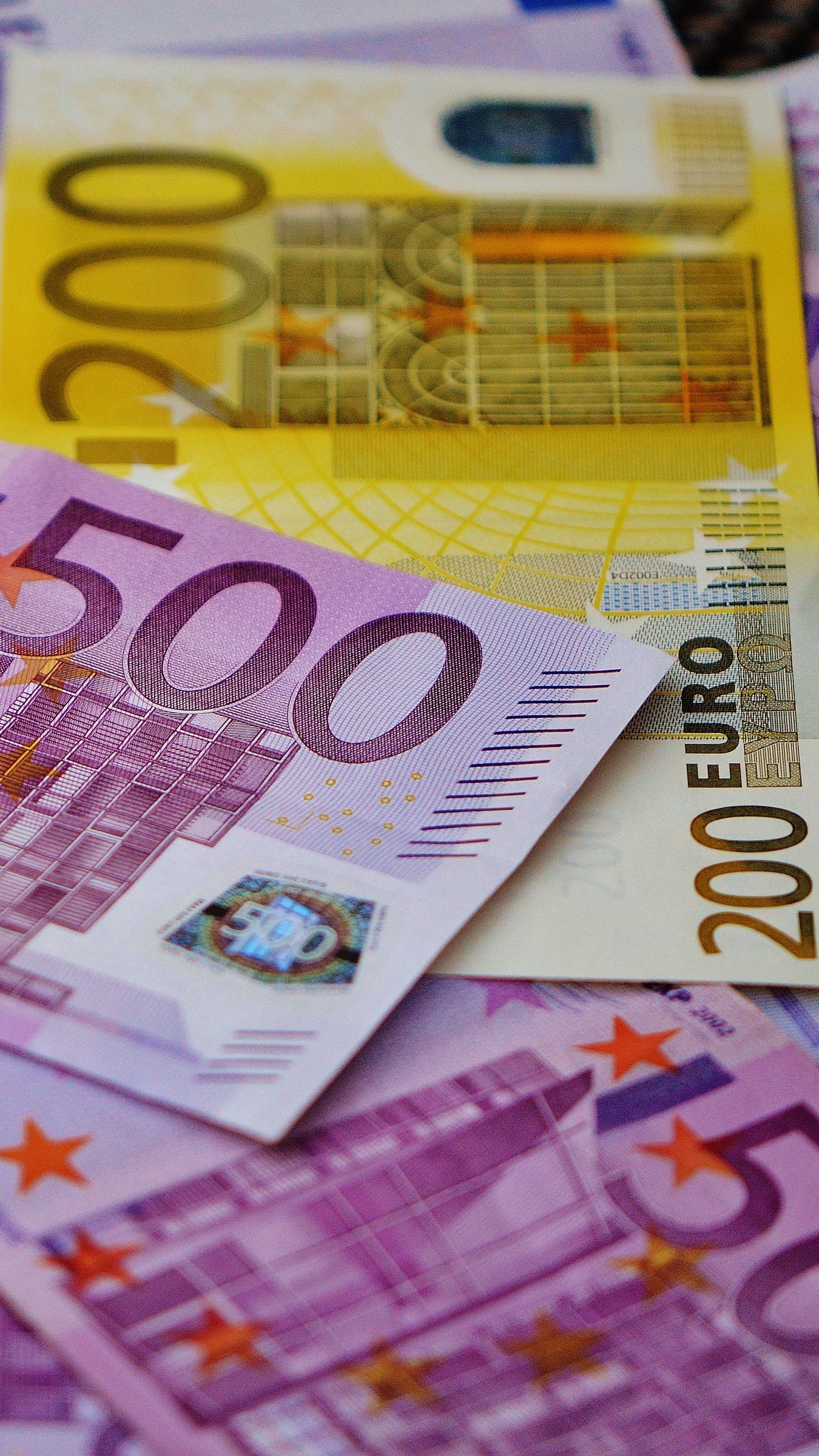 Download wallpaper 1350x2400 euro, money, banknotes iphone 8+