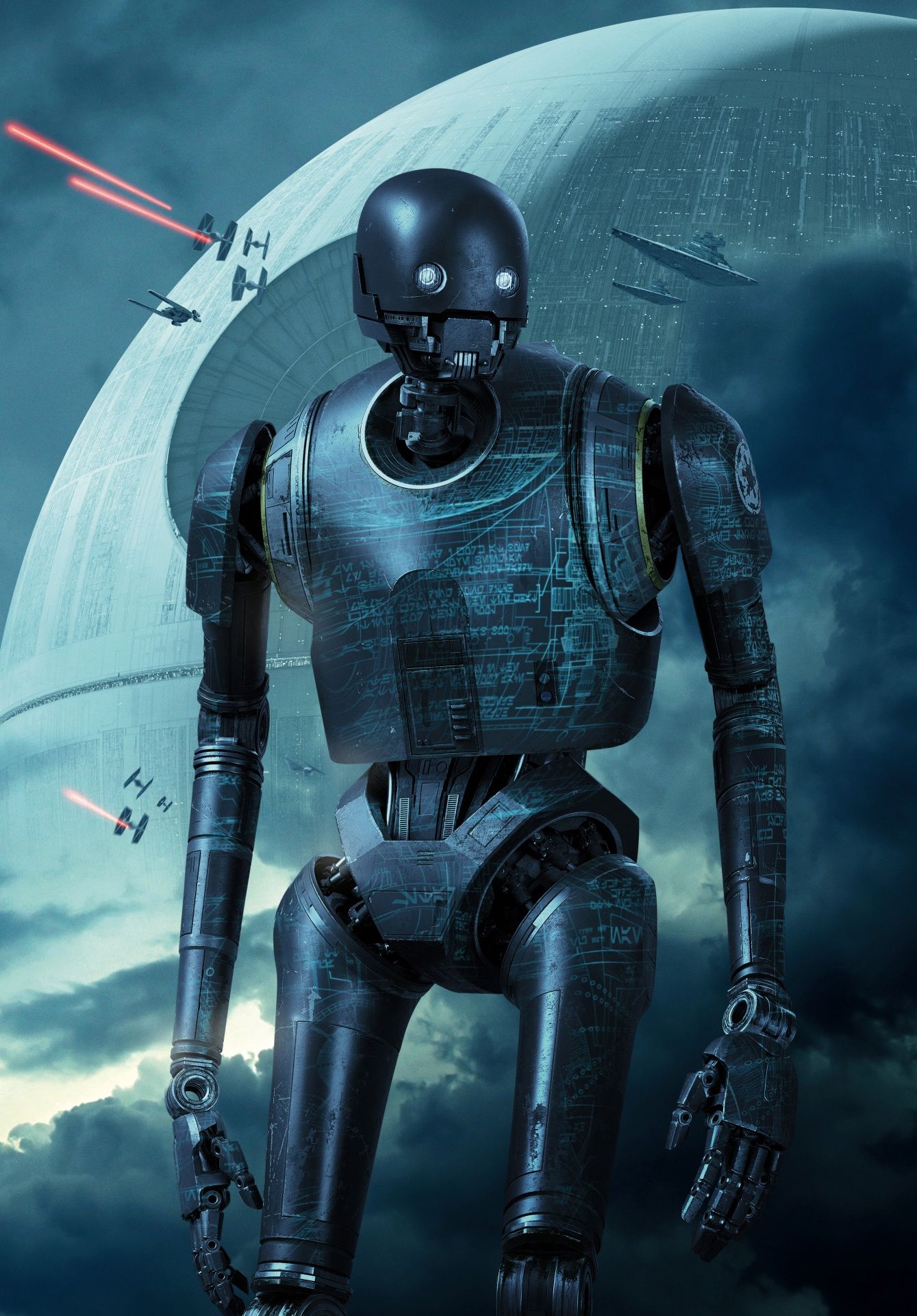 Wallpaper Rogue One: A Star Wars Story Robot K 2SO Movies 1339x1920