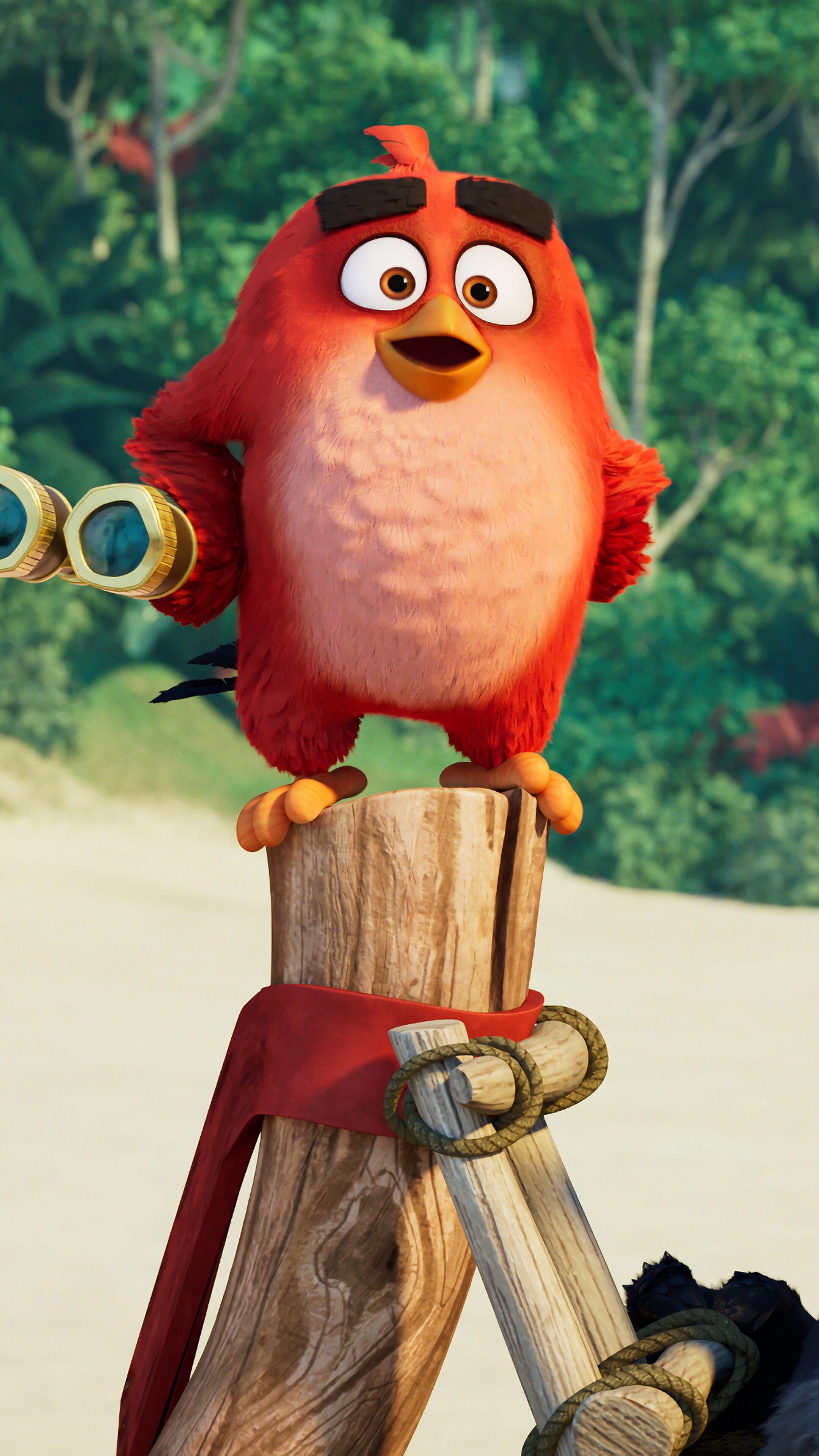 Angry Birds Movie Red, Chuck, Bomb, 4K iPhone 6s, 6