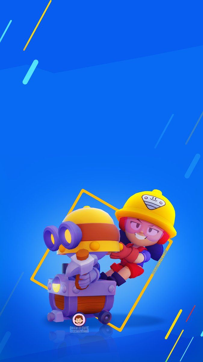 Draw It Cute just finished working on new wallpaper with Jacky and Carl. You can download them from my website - #BrawlStars #BrawlStarsArt #BrawlArt