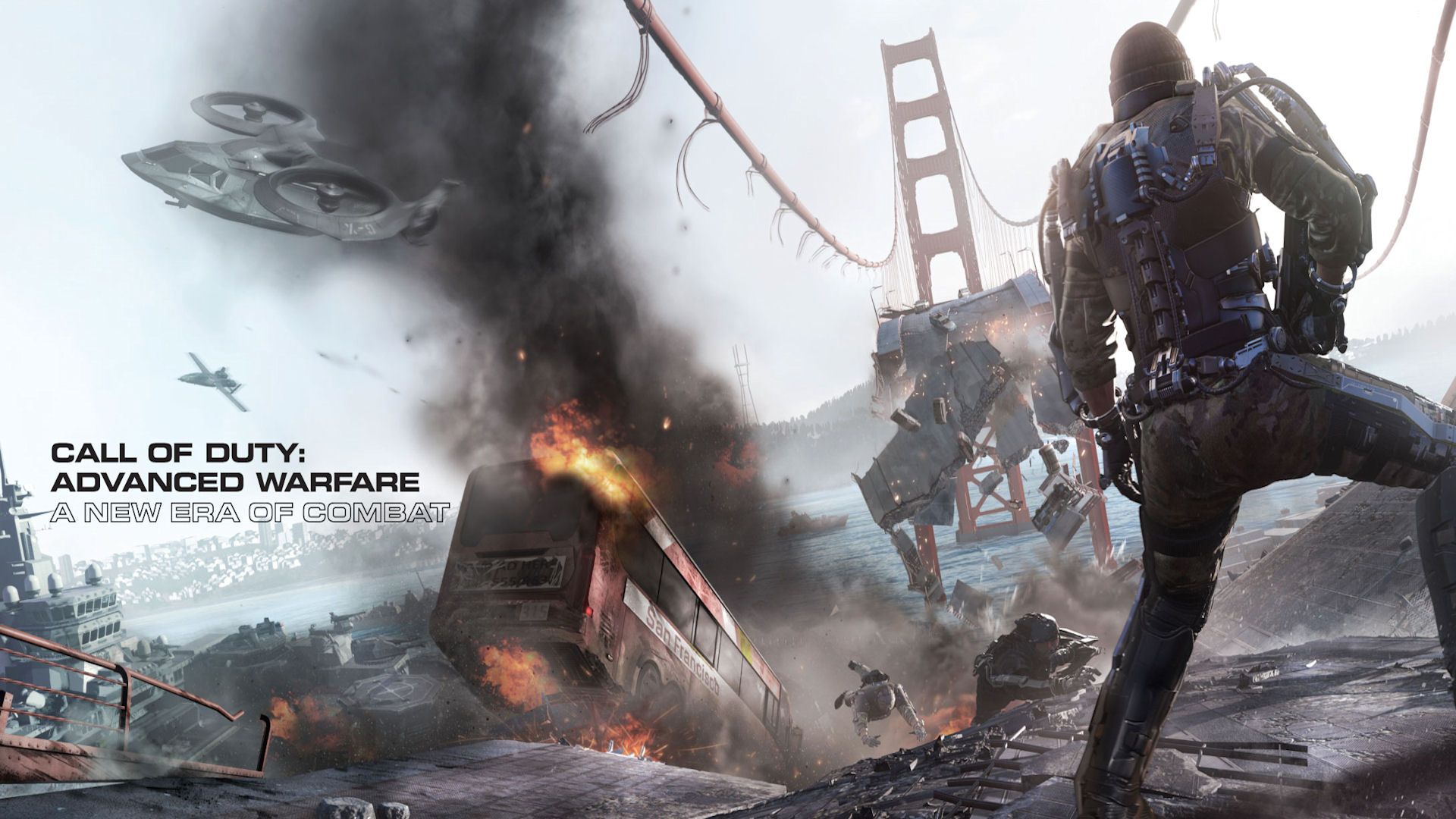 Call Of Duty Advanced Warfare Bridge Battle Wallpaper